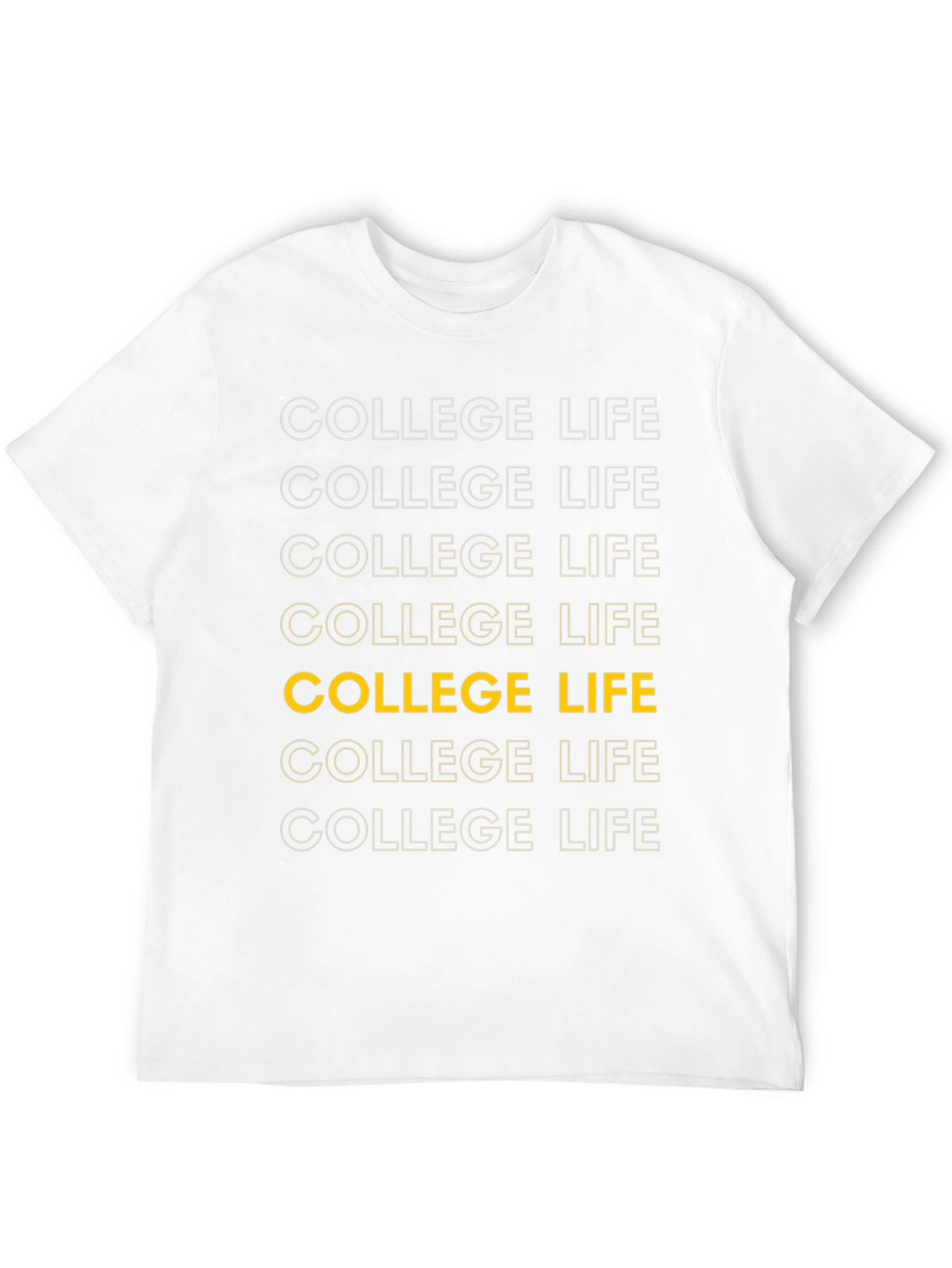 College Life Graphic Tee - Classic Design