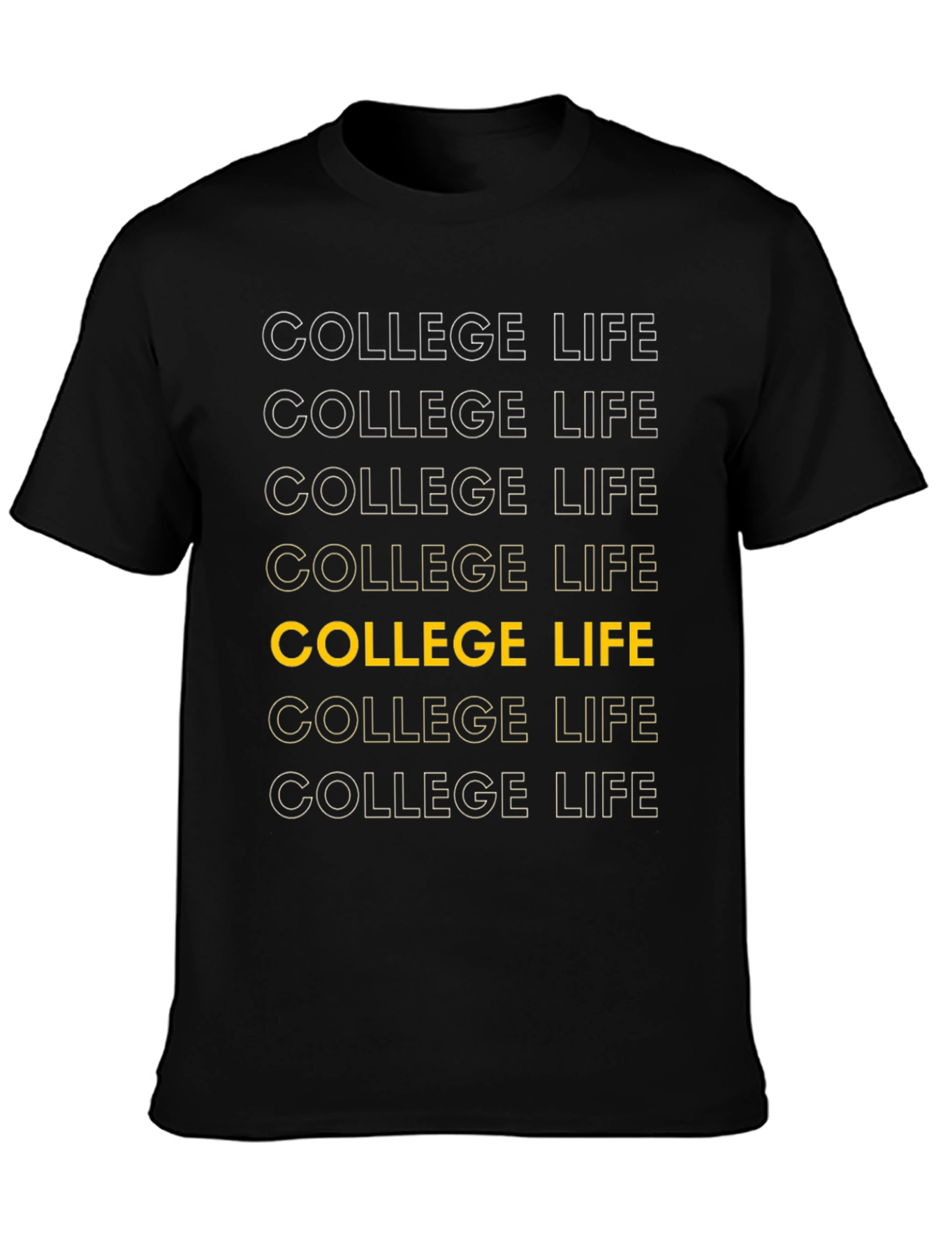 College Life Graphic Tee - Classic Design