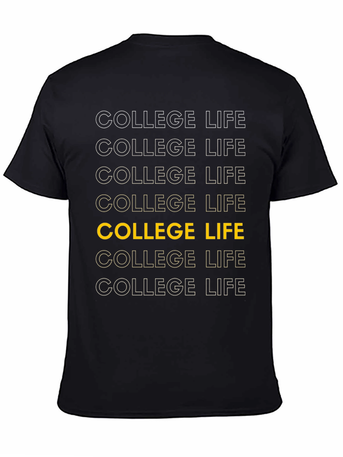 College Life Graphic Tee - Classic Design