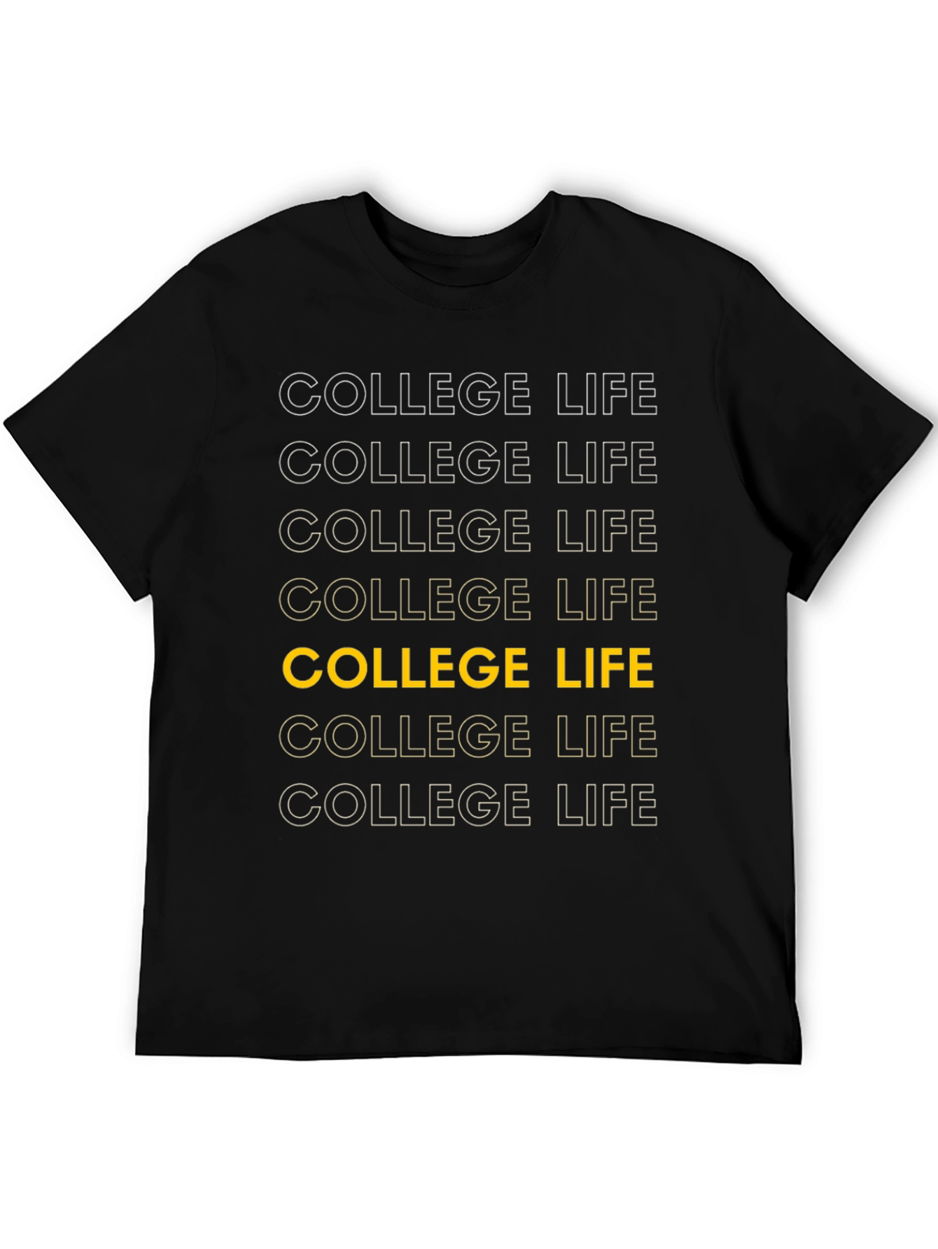 College Life Graphic Tee - Classic Design