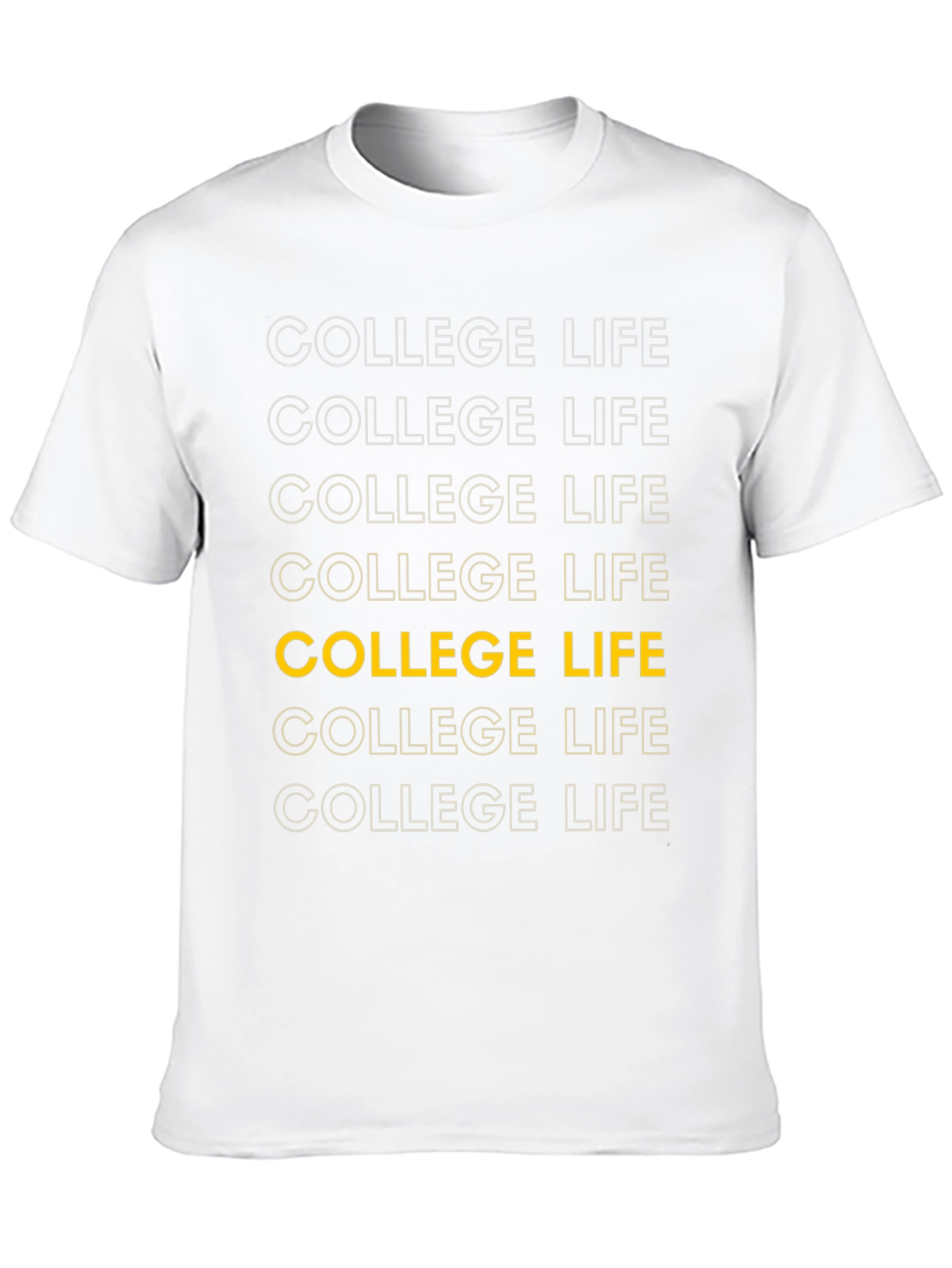 College Life Graphic Tee - Classic Design
