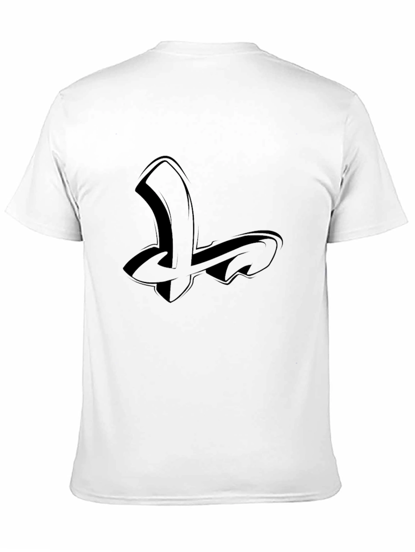 Urban Black Tee with Abstract Graphic