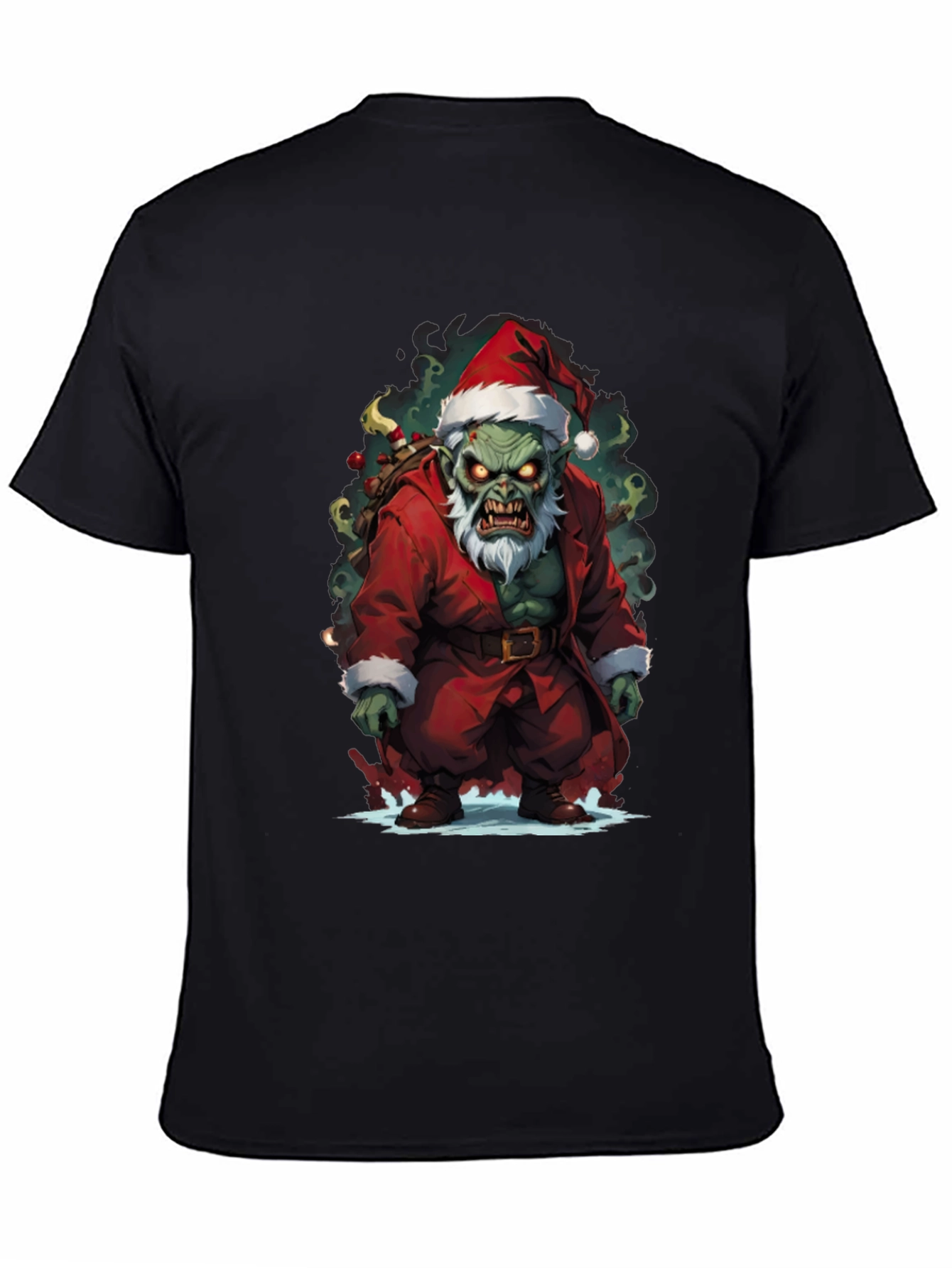 Zombie Santa Claus Graphic T-Shirt