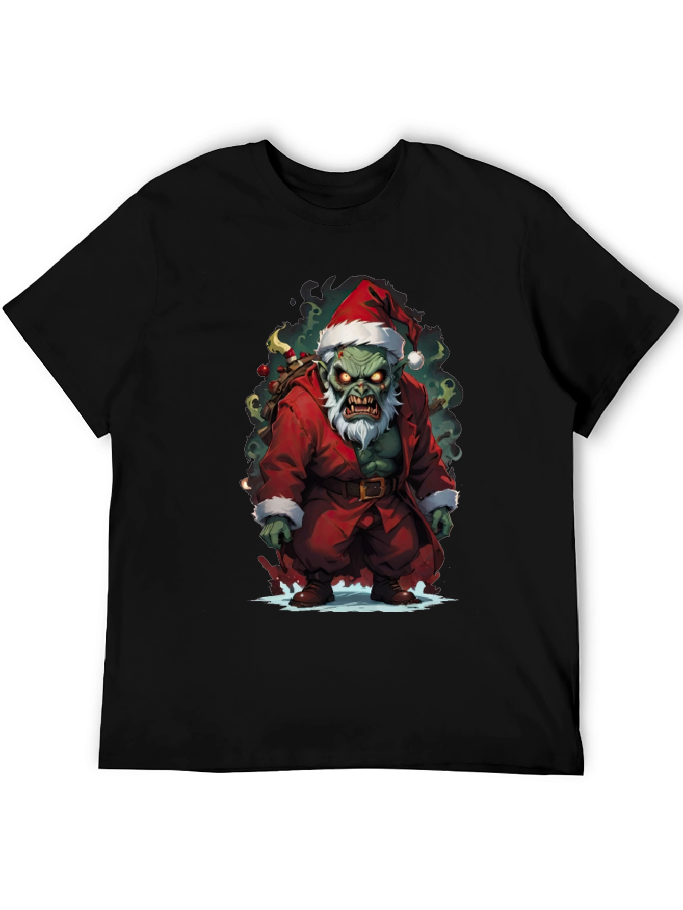 Zombie Santa Claus Graphic T-Shirt