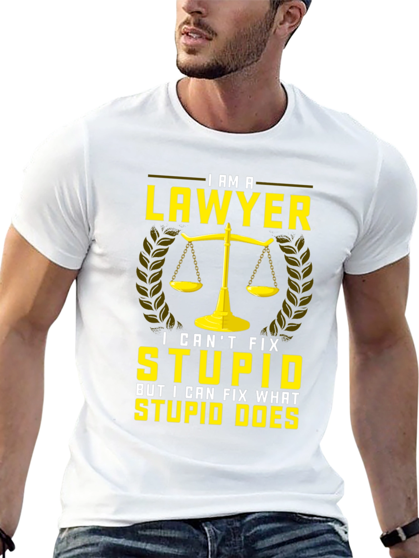 Lawyer T-Shirt - I Cant Fix Stupid