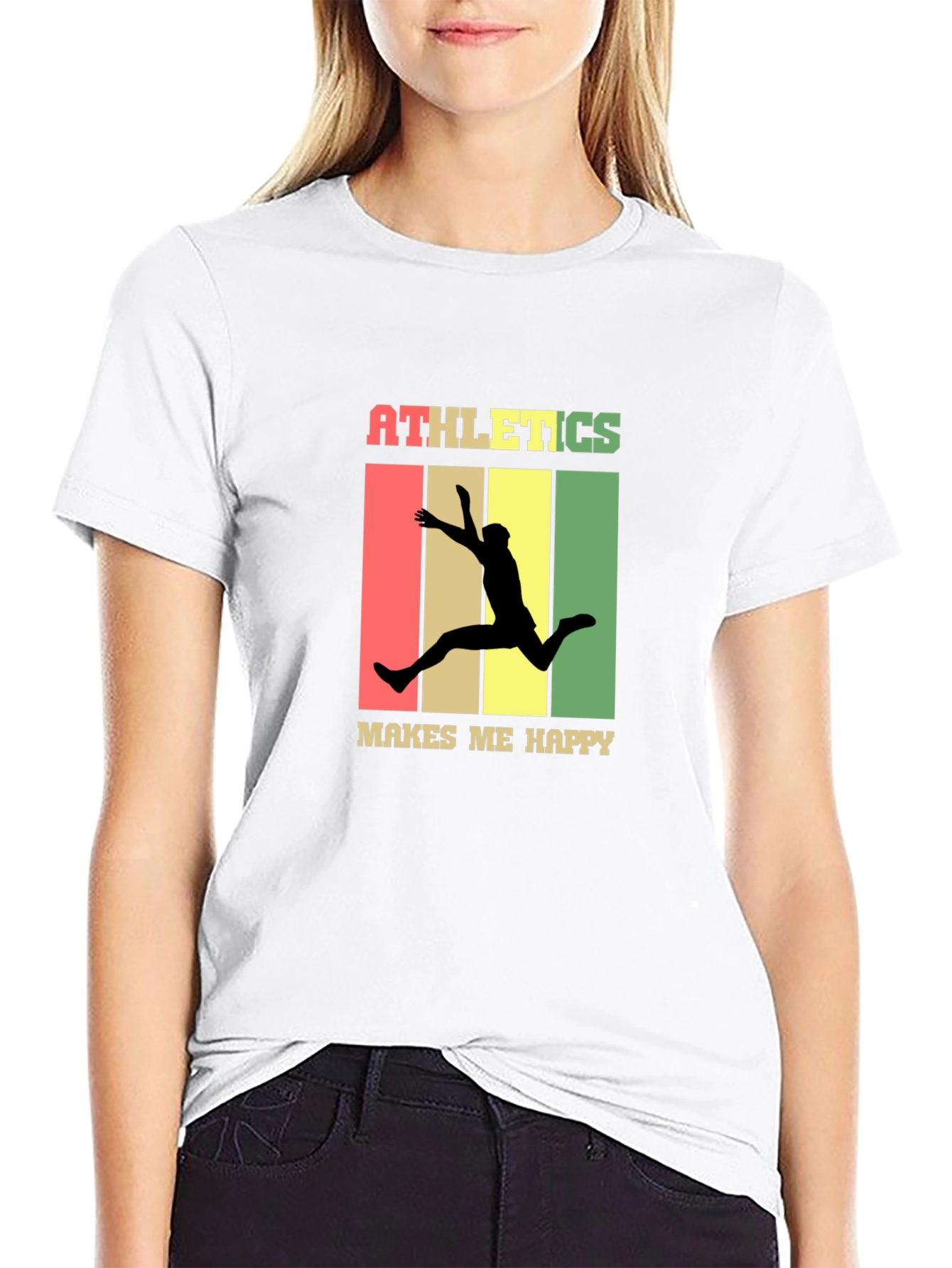 Athletics Makes Me Happy Graphic Tee