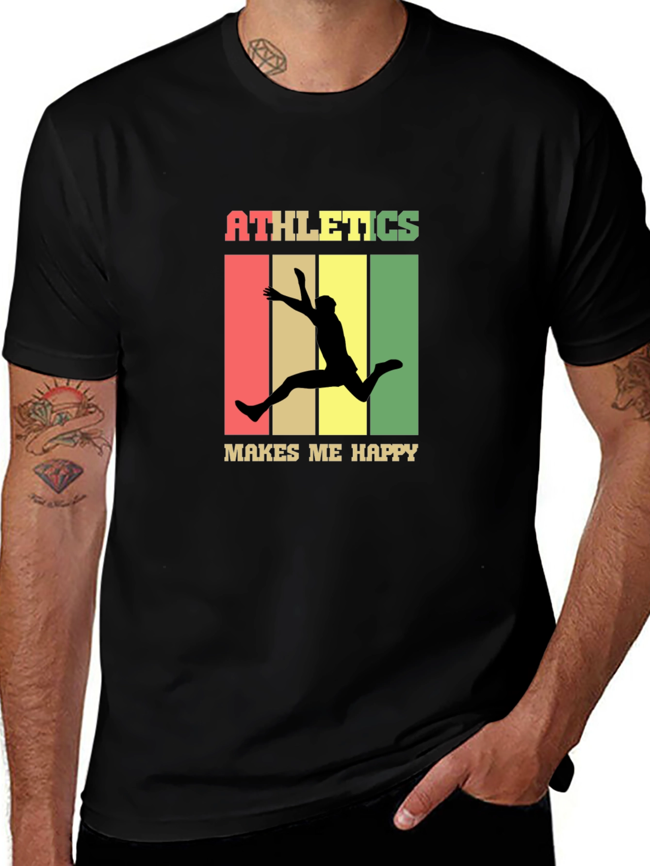 Athletics Makes Me Happy Graphic Tee