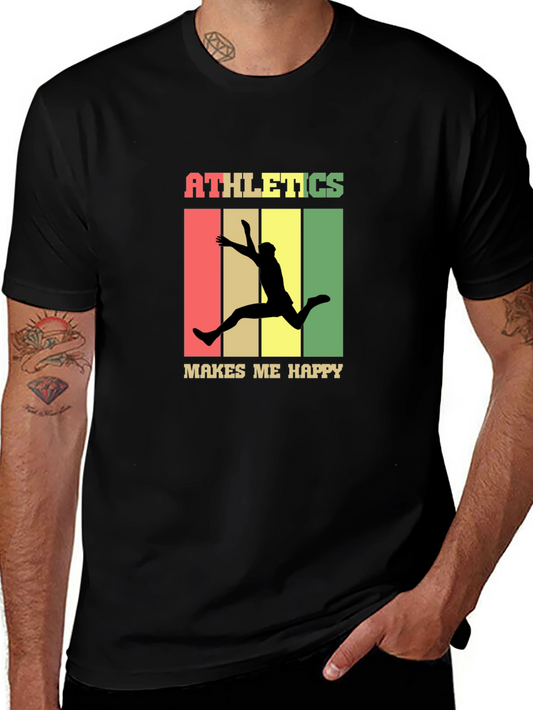 Athletics Makes Me Happy Graphic Tee