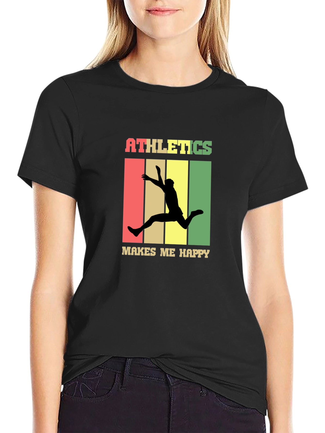 Athletics Makes Me Happy Graphic Tee