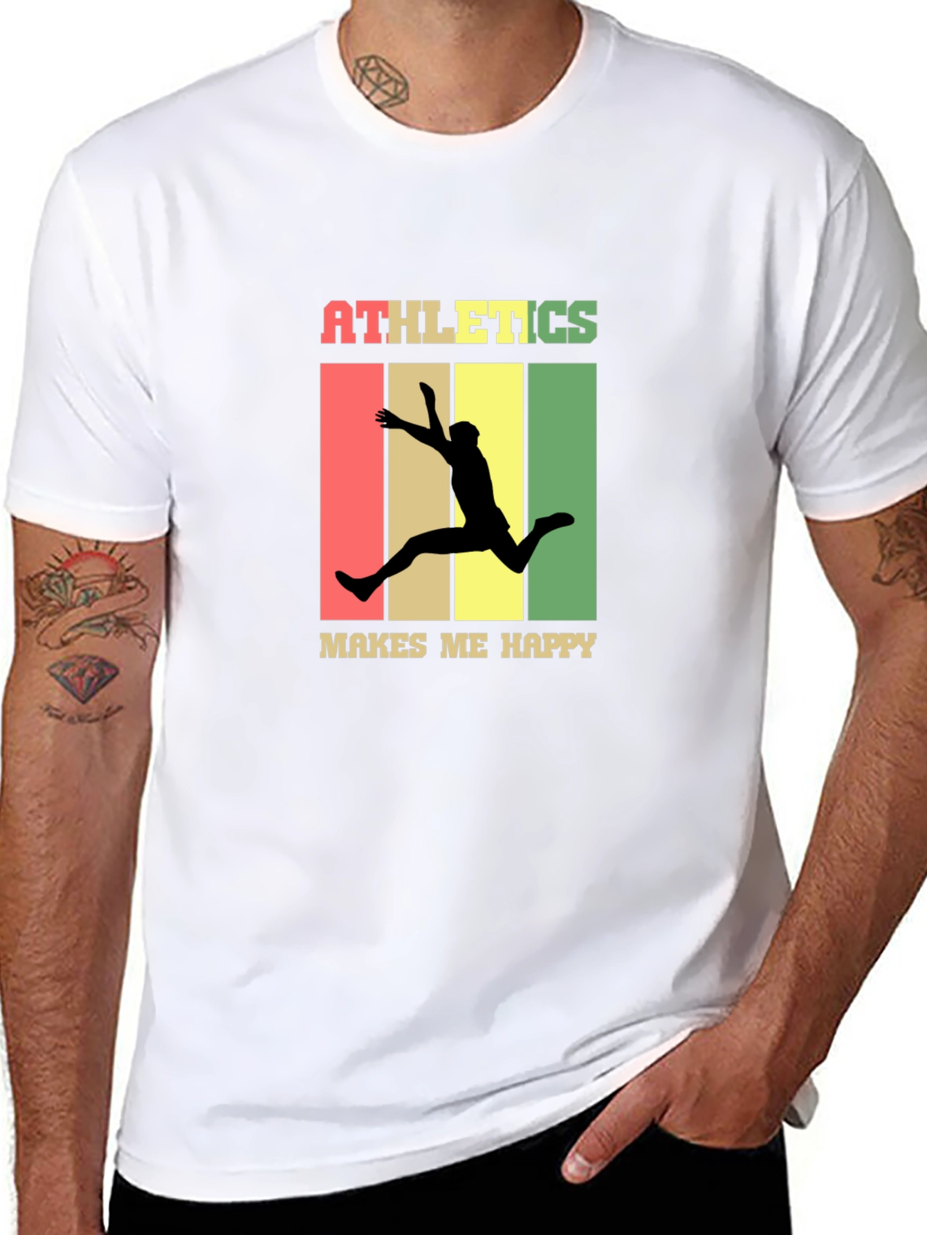 Athletics Makes Me Happy Graphic Tee