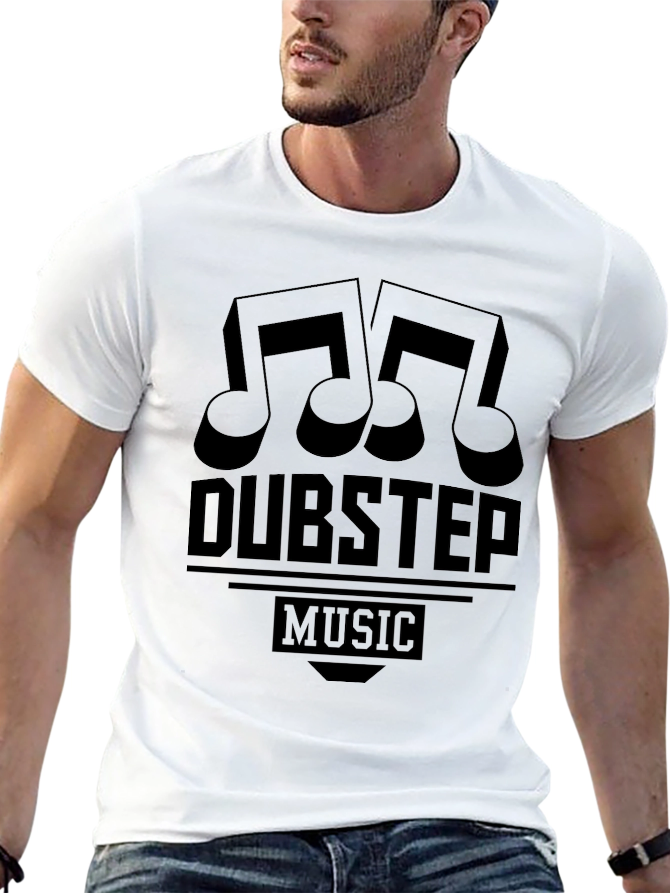 Dubstep Music Black Graphic T-Shirt