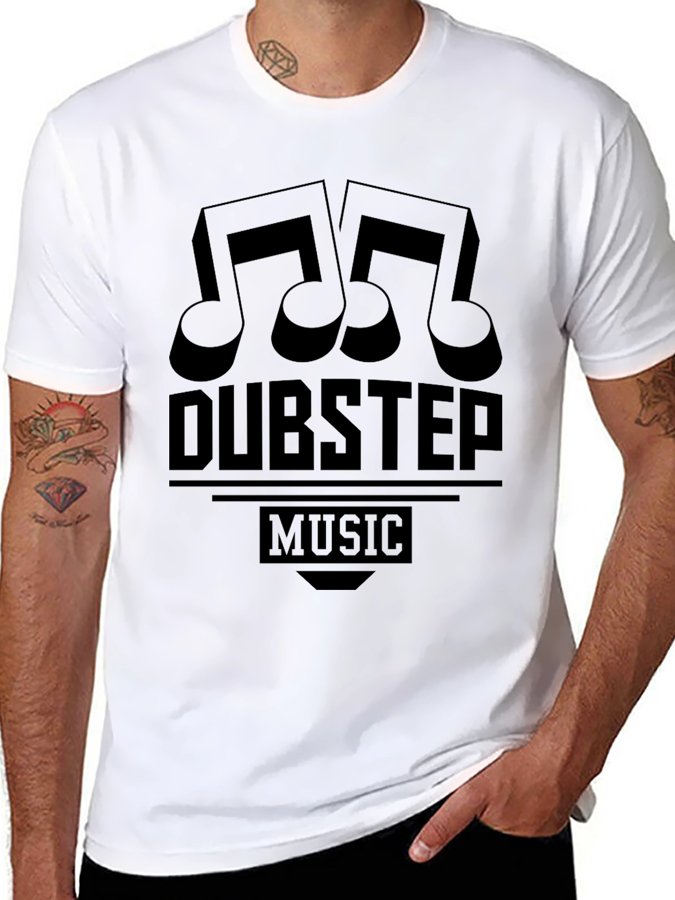 Dubstep Music Black Graphic T-Shirt
