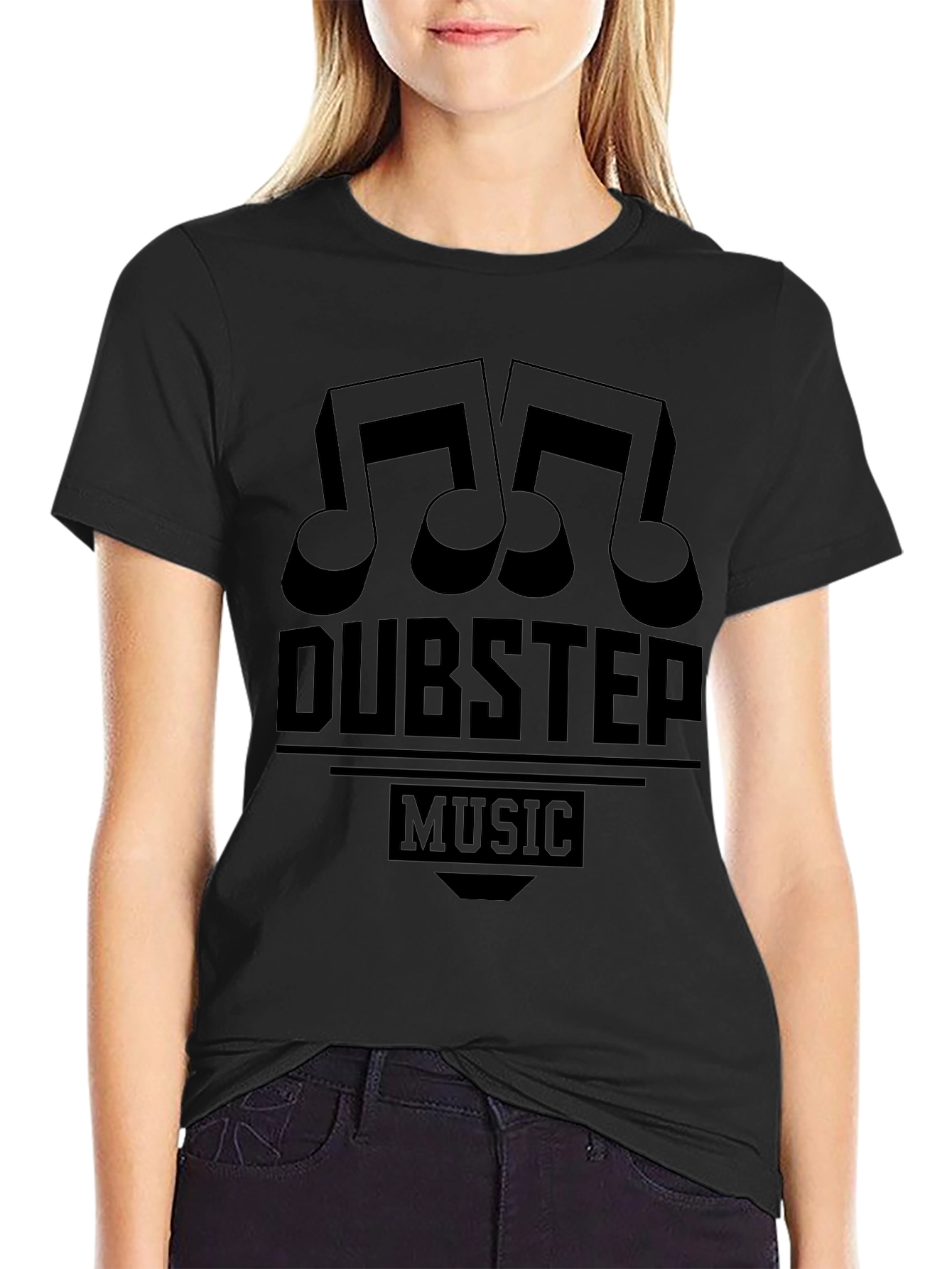 Dubstep Music Black Graphic T-Shirt
