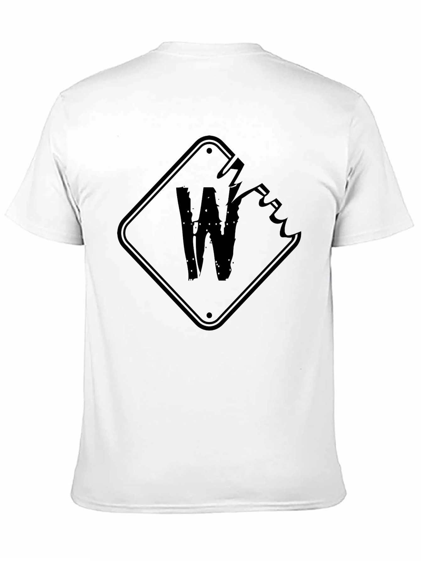 Edgy W Graphic Black T-Shirt