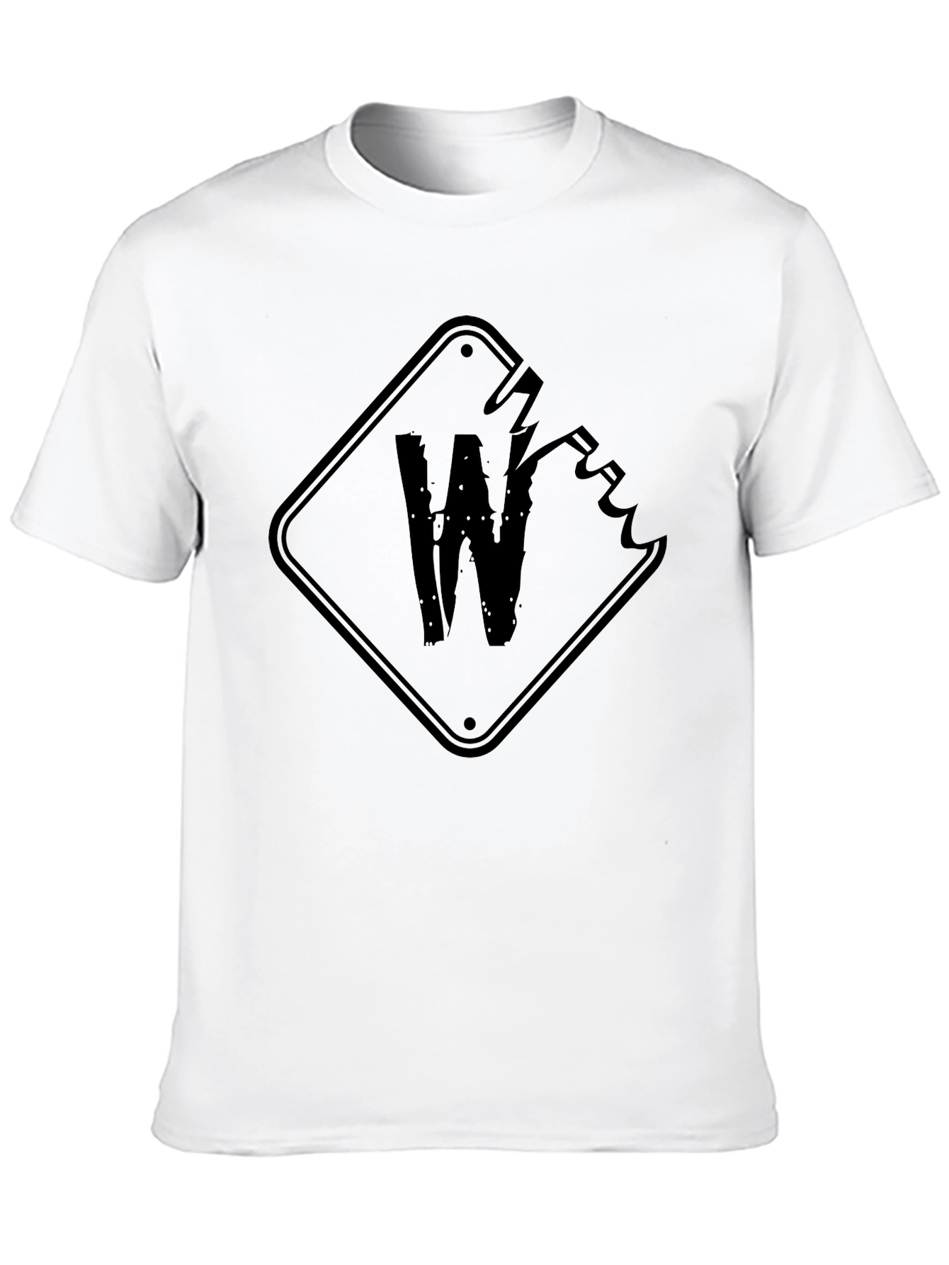 Edgy W Graphic Black T-Shirt