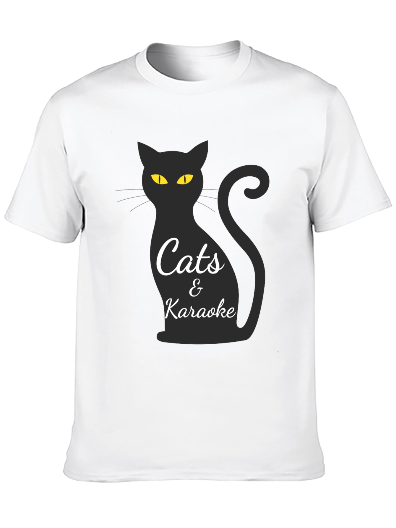 Cats & Karaoke Black T-Shirt