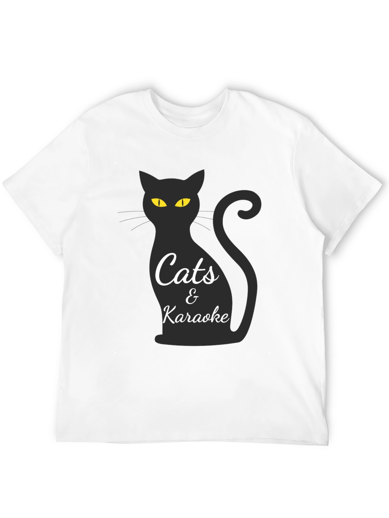 Cats & Karaoke Black T-Shirt