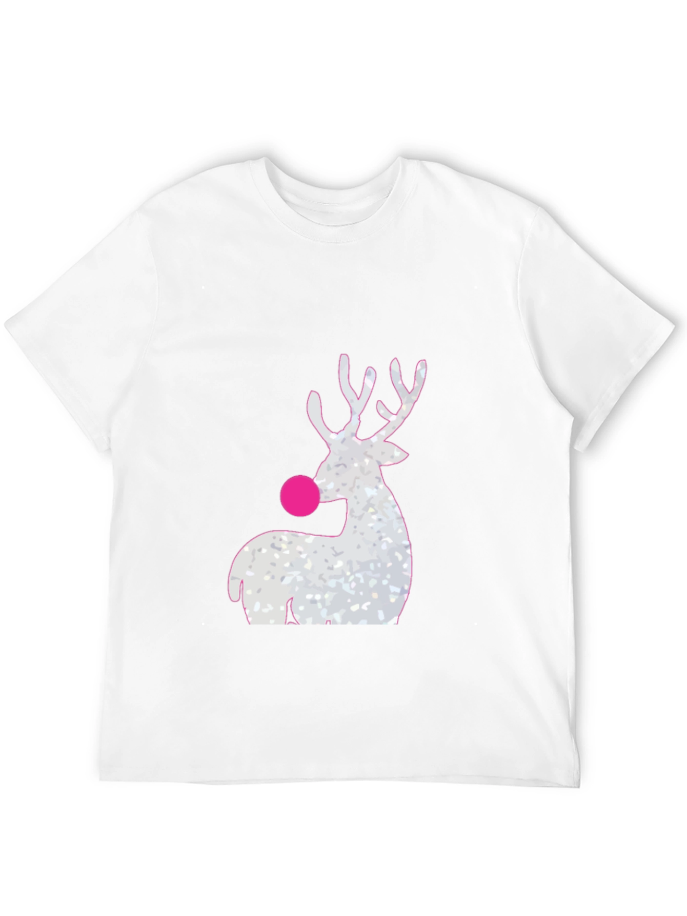 Rudolph Reindeer Christmas T-Shirt - Black
