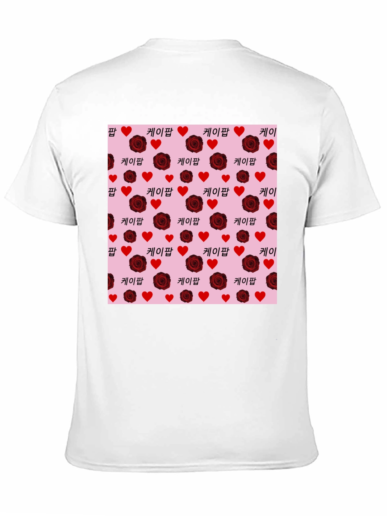 Romantic K-Pop Rose Heart T-Shirt