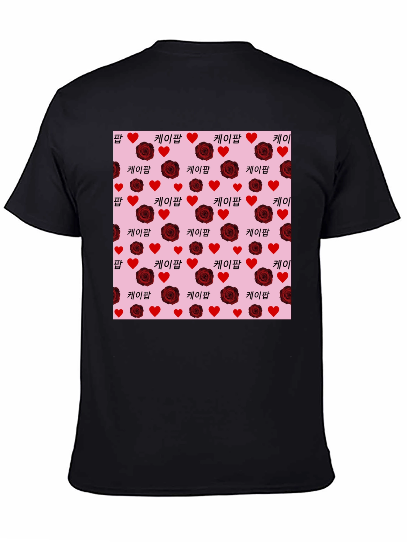 Romantic K-Pop Rose Heart T-Shirt