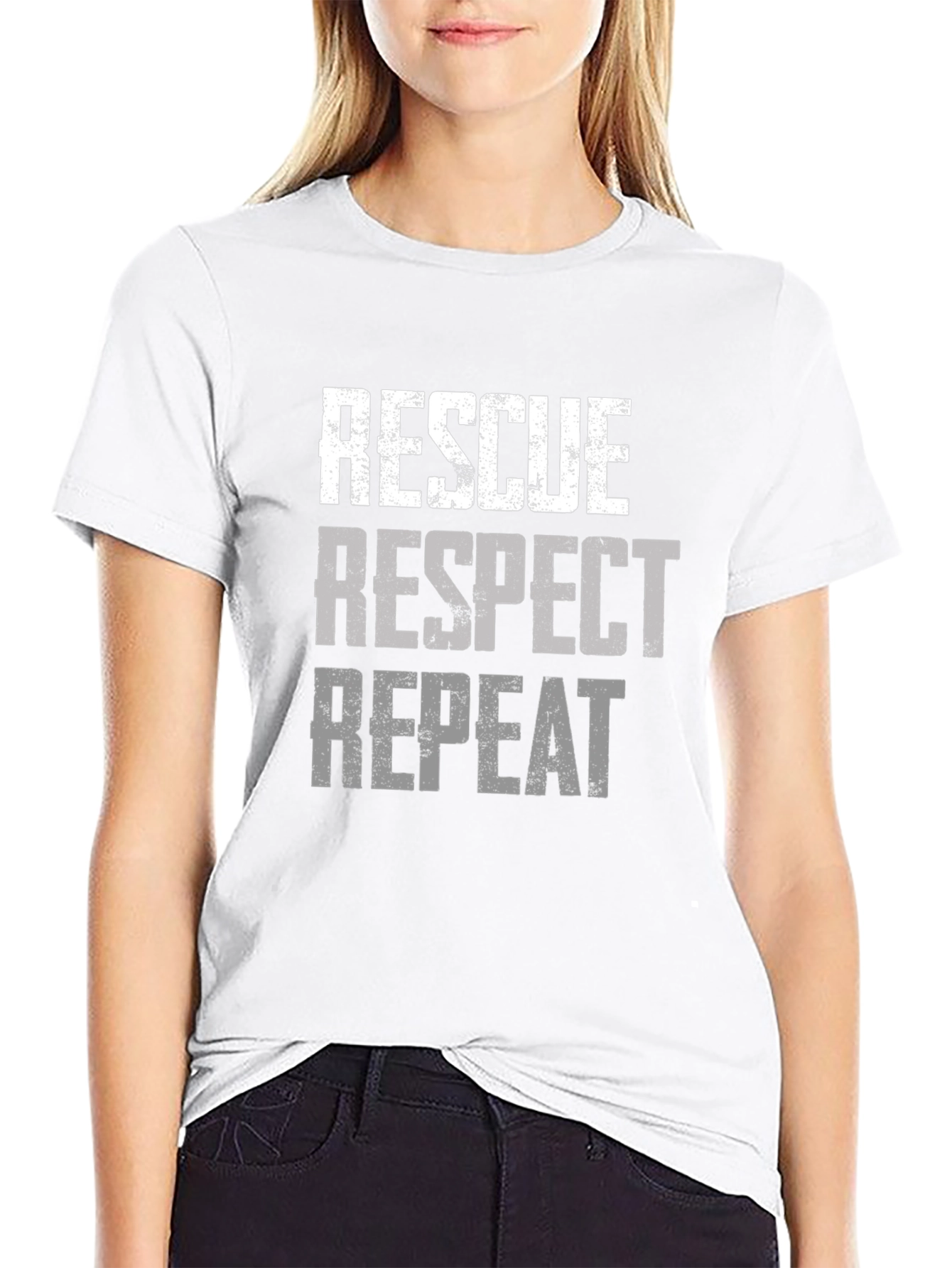 Rescue Respect Repeat Graphic Tee