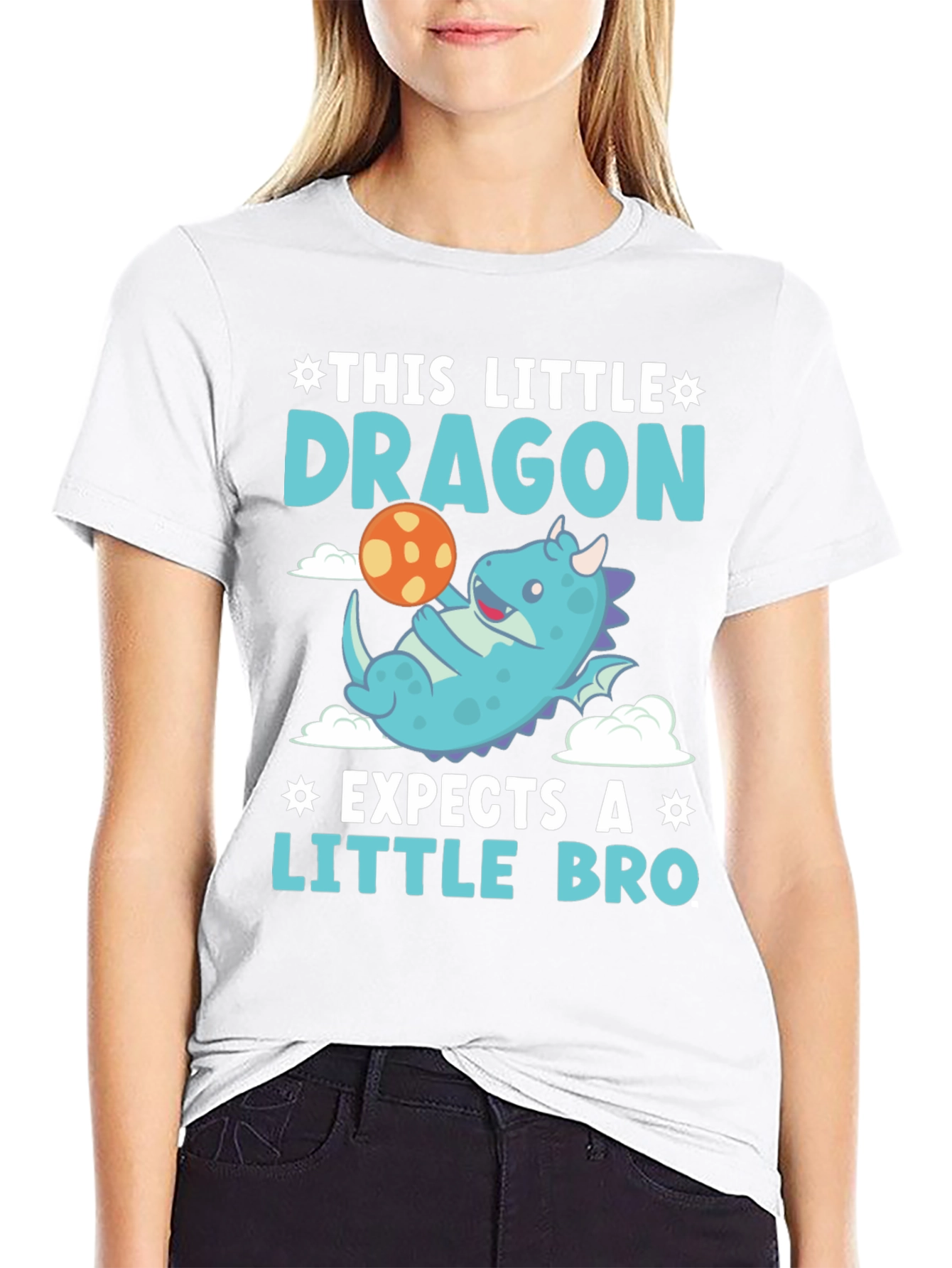 Little Dragon Expects a Little Bro T-Shirt
