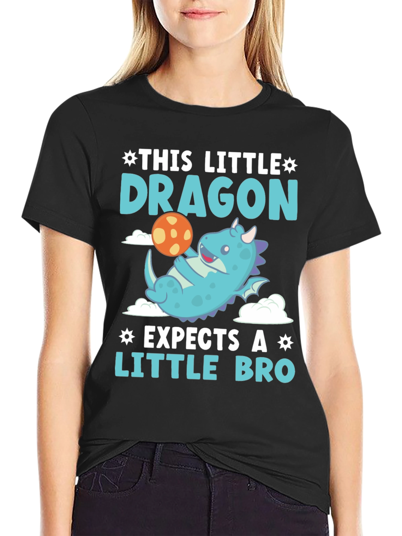 Little Dragon Expects a Little Bro T-Shirt
