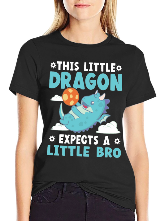 Little Dragon Expects a Little Bro T-Shirt