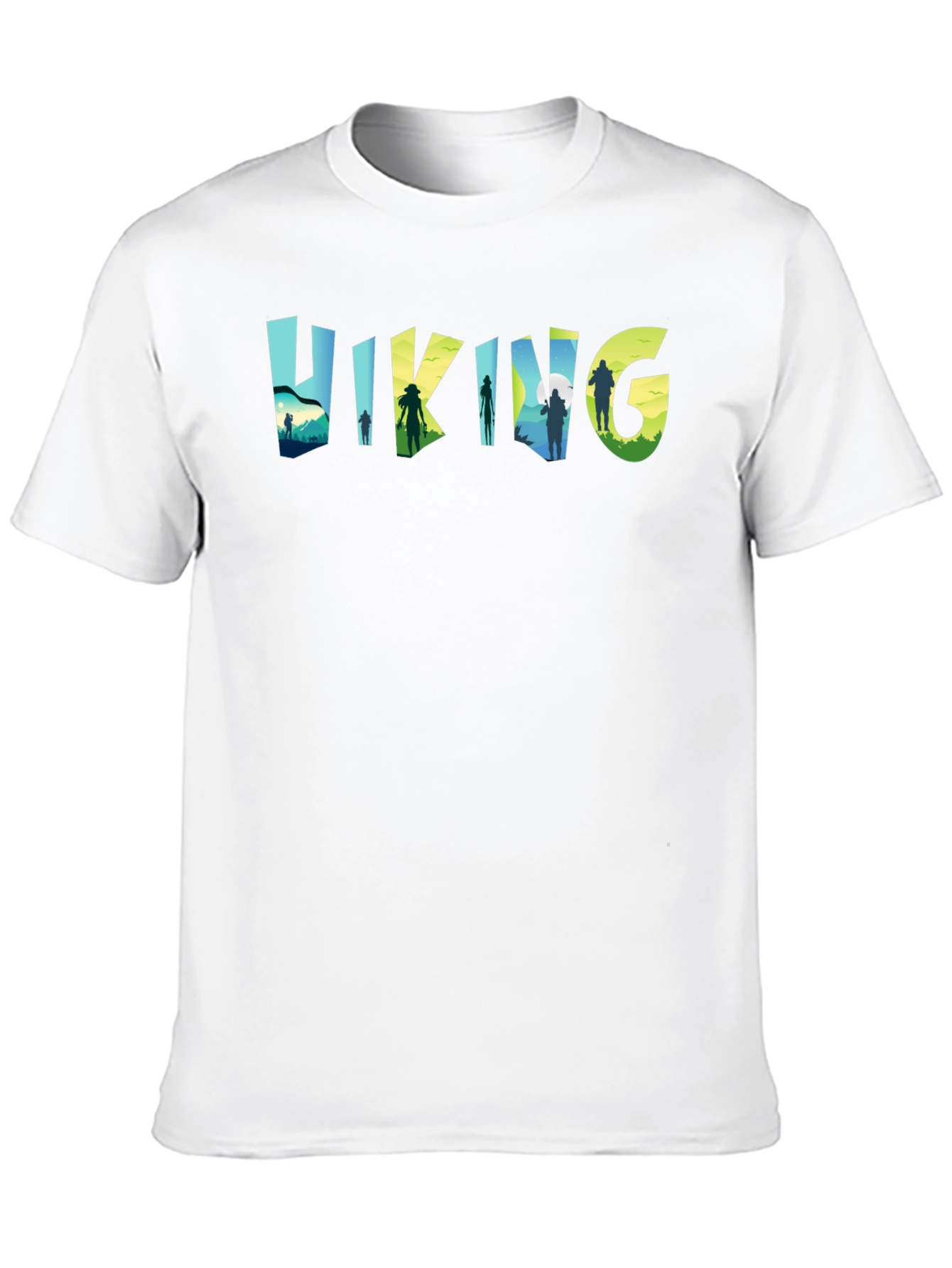 Hiking Adventure Tee - Nature Silhouette Design