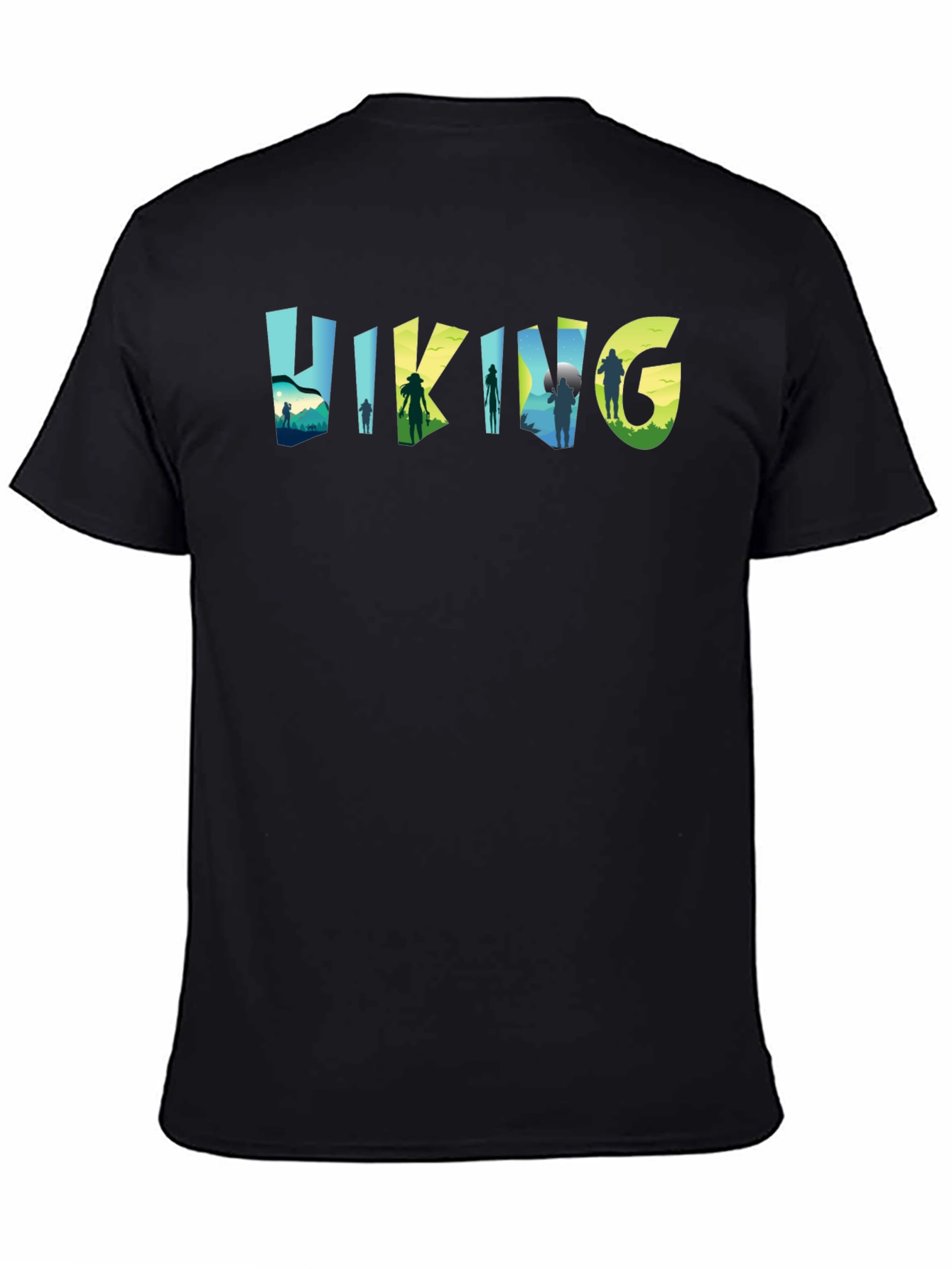 Hiking Adventure Tee - Nature Silhouette Design