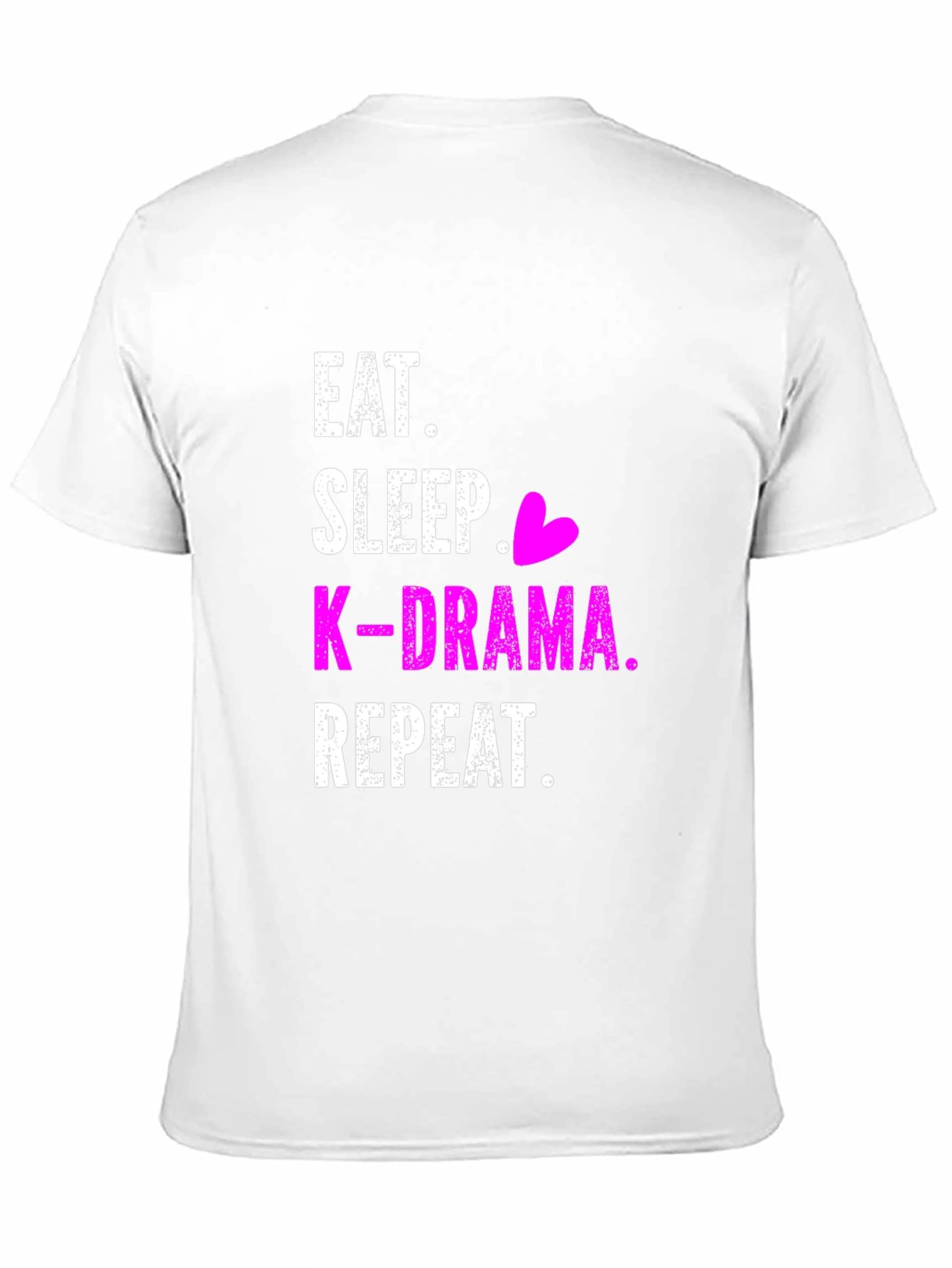 Eat Sleep K-Drama Repeat Black T-Shirt