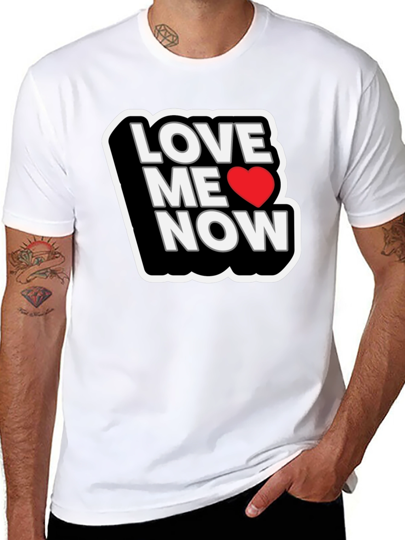 Love Me Now Black T-Shirt