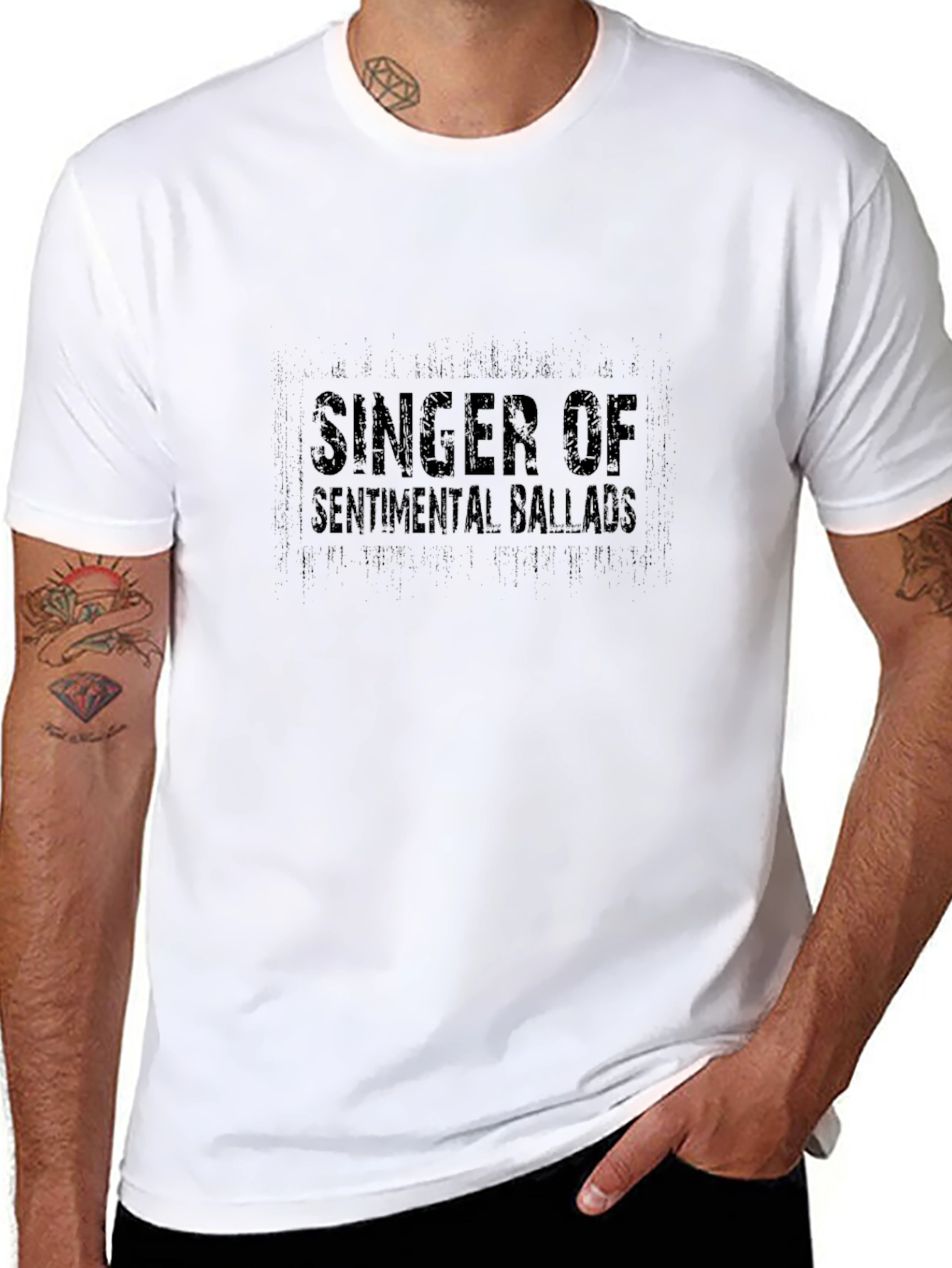 Singer of Sentimental Ballads Black T-Shirt