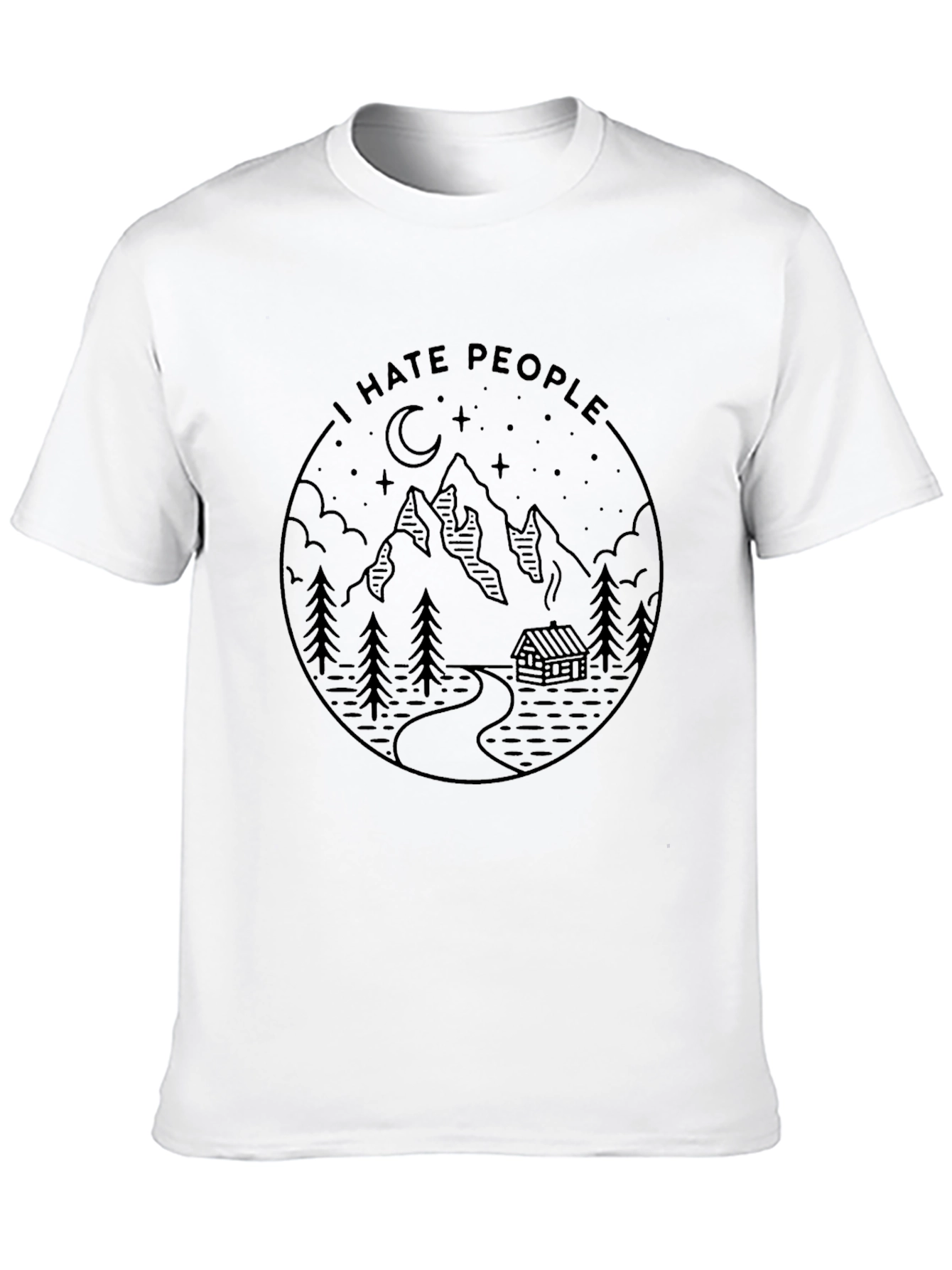 I Hate People Mountain Graphic Tee
