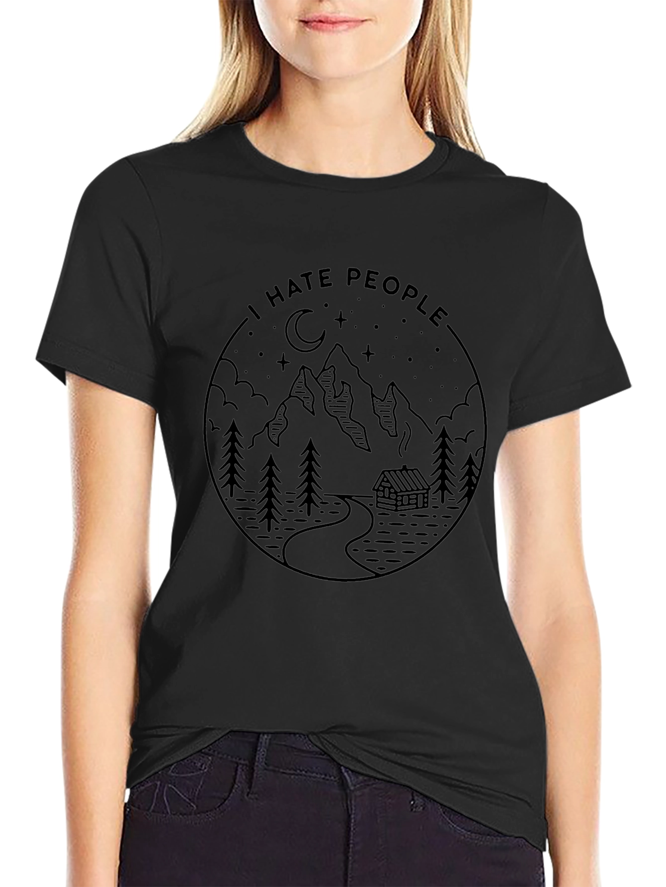 I Hate People Mountain Graphic Tee