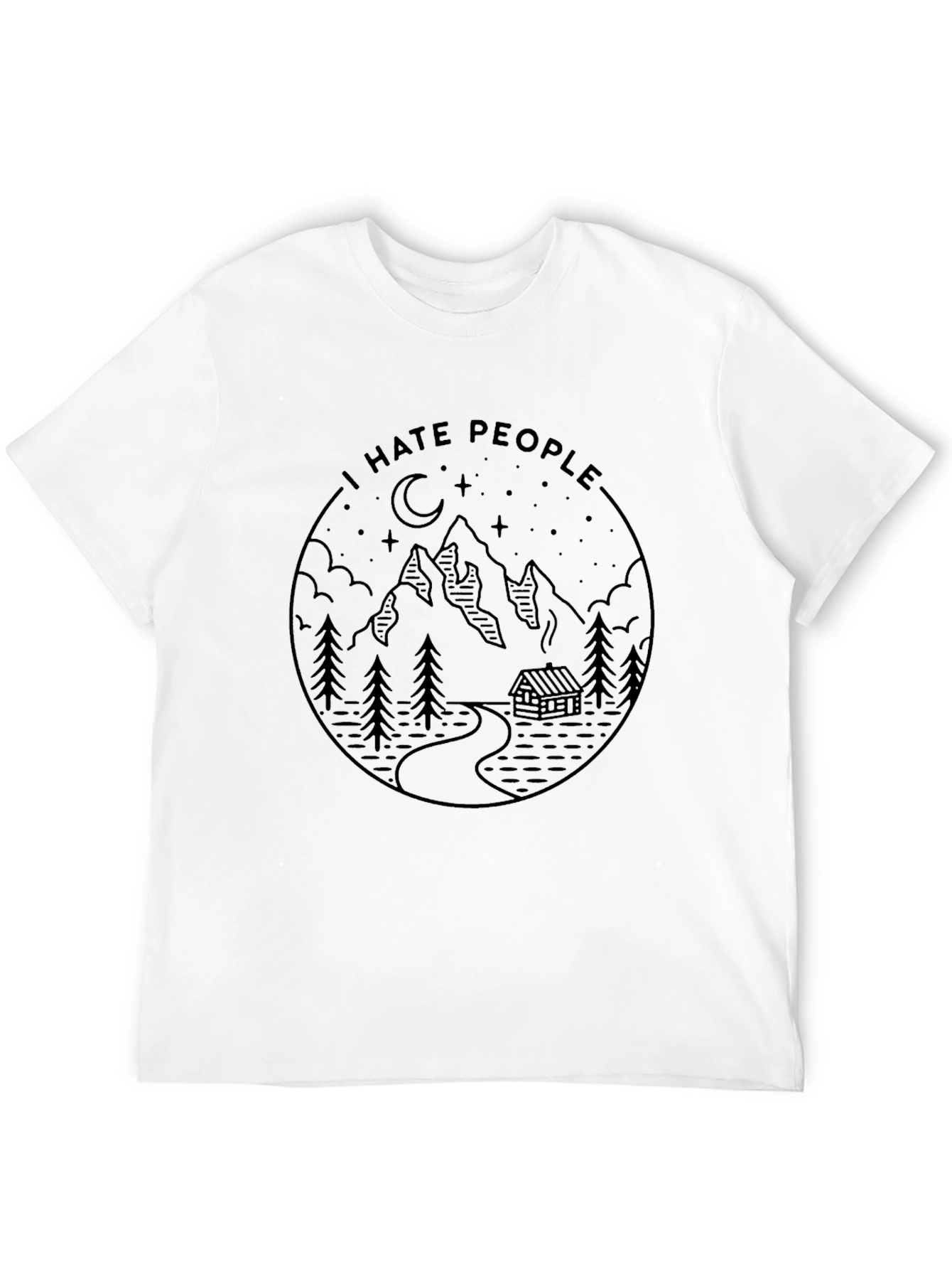 I Hate People Mountain Graphic Tee
