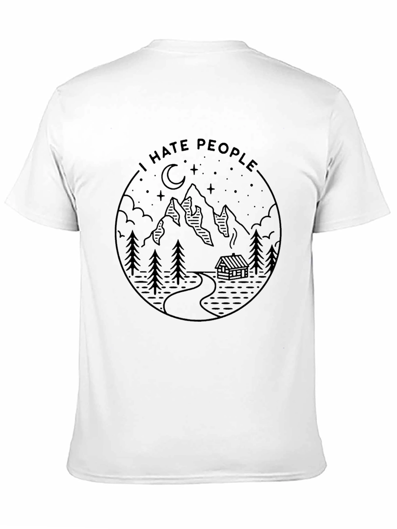 I Hate People Mountain Graphic Tee