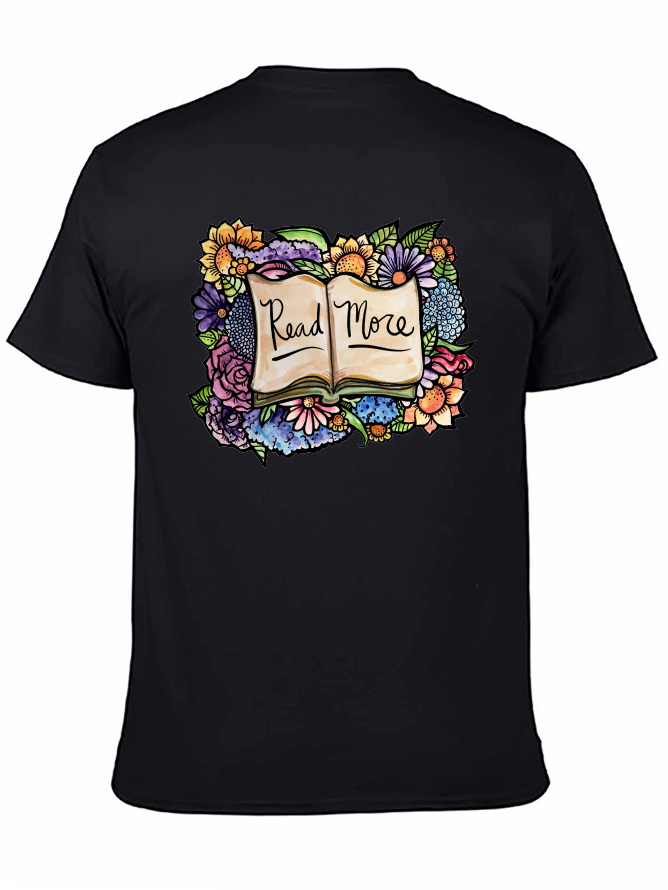 Read More Floral Book T-Shirt