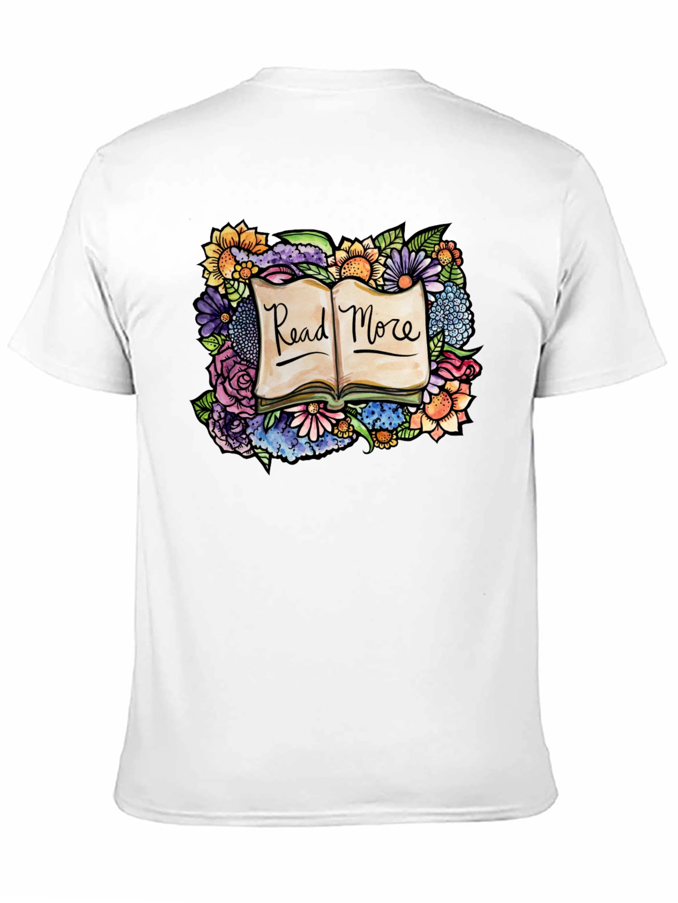Read More Floral Book T-Shirt