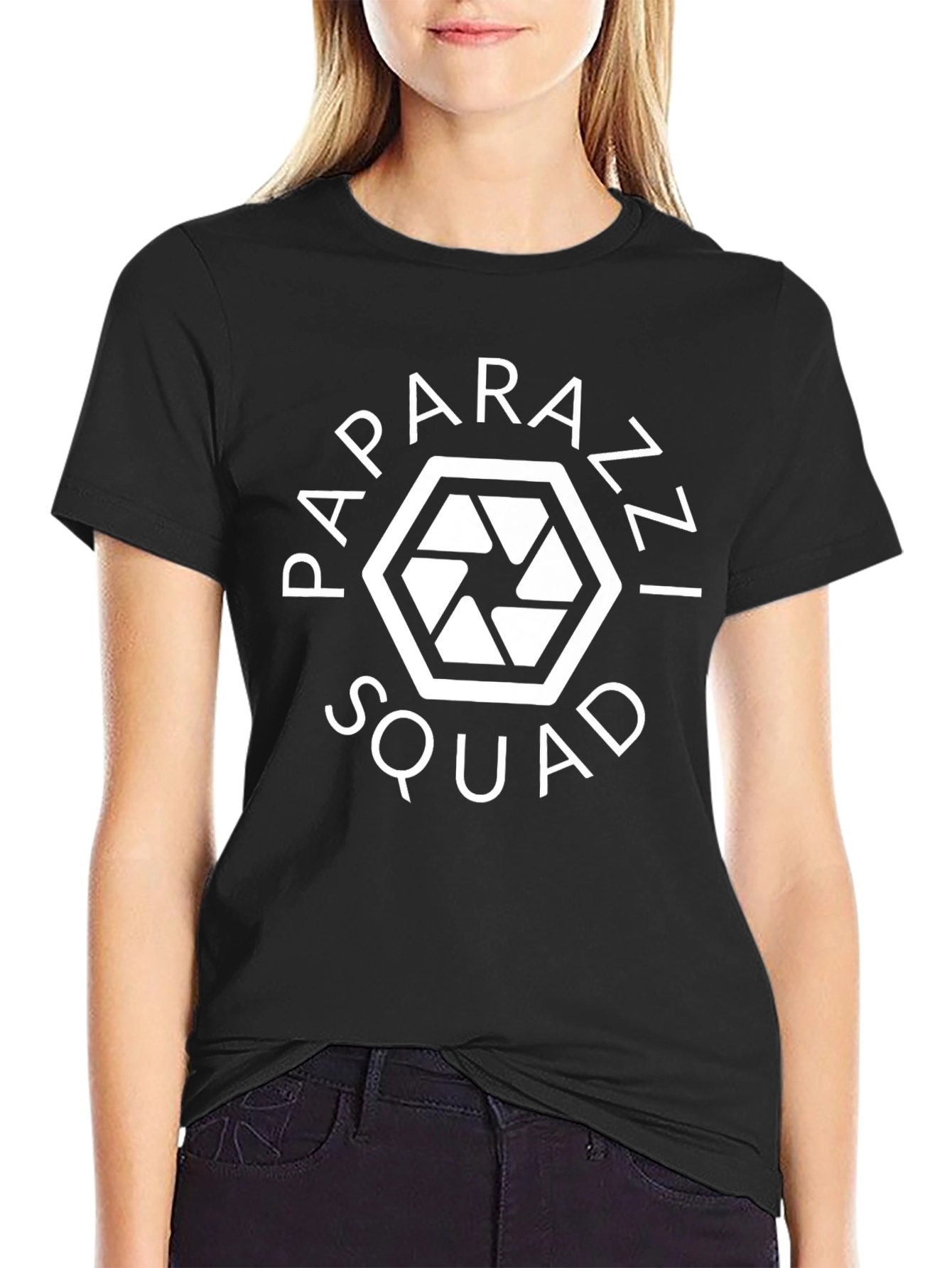 Paparazzi Squad Graphic Tee - Camera Shutter Design