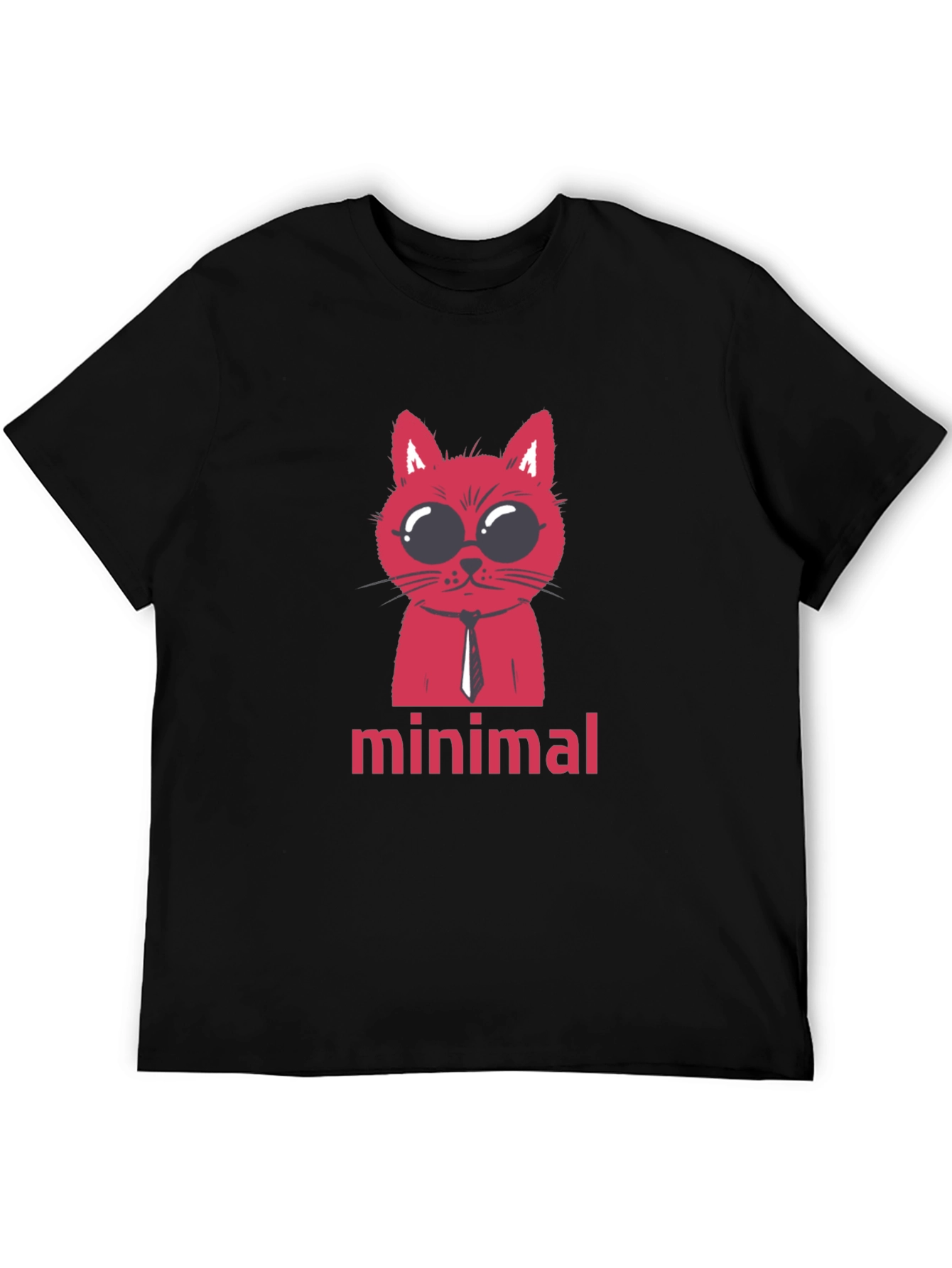 Minimalist Cat T-Shirt - Stylish Graphic Tee
