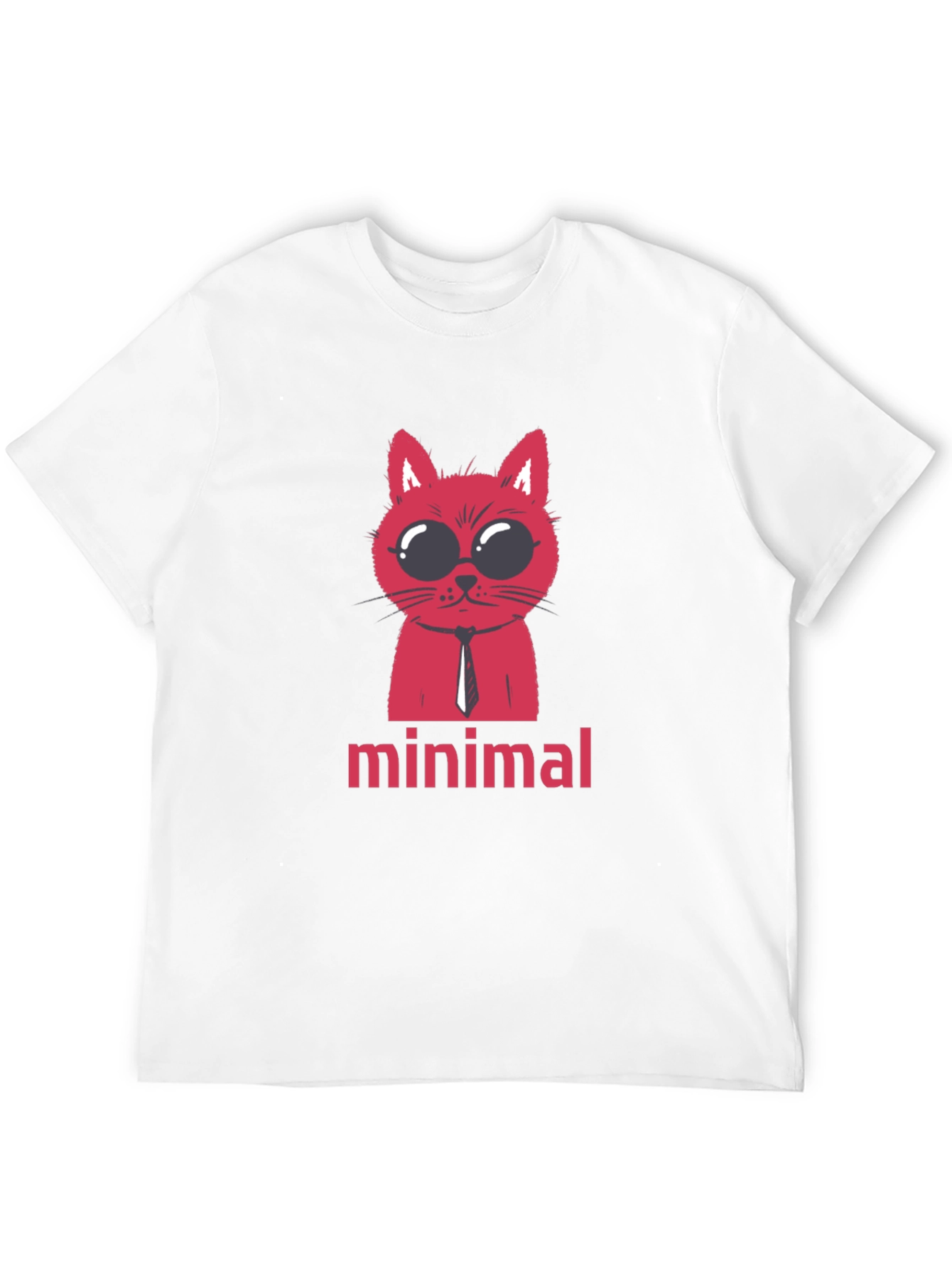 Minimalist Cat T-Shirt - Stylish Graphic Tee