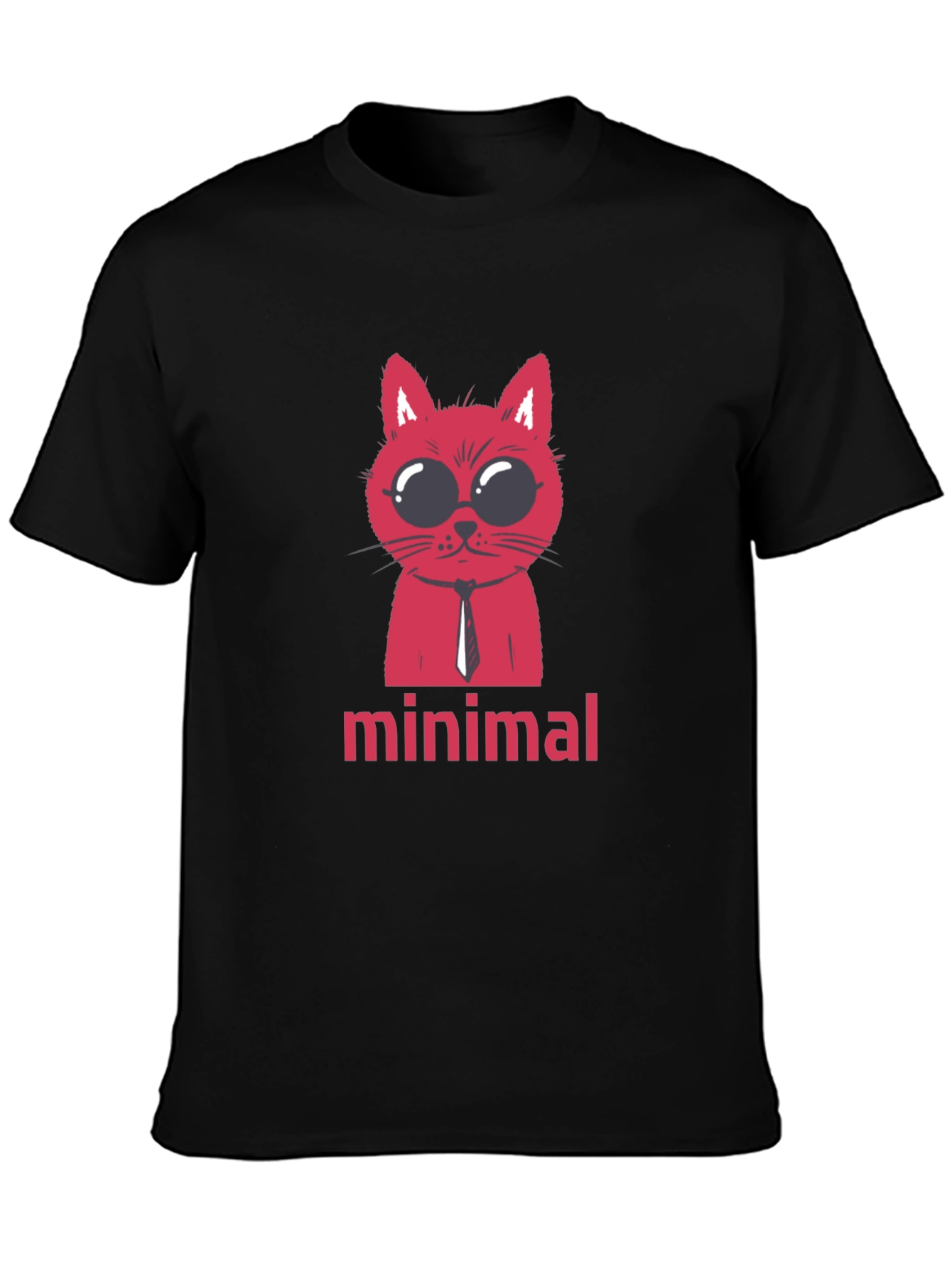 Minimalist Cat T-Shirt - Stylish Graphic Tee