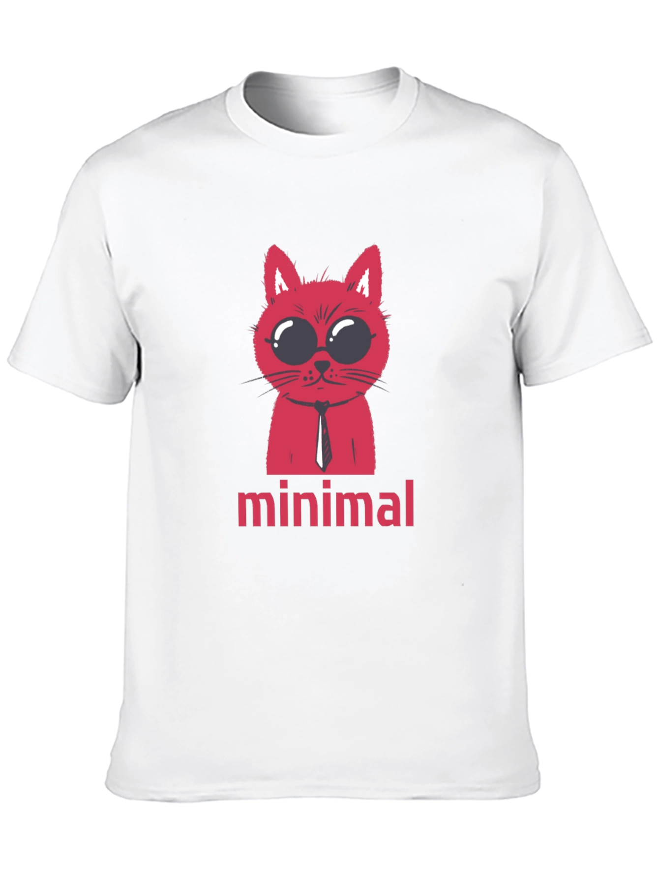 Minimalist Cat T-Shirt - Stylish Graphic Tee