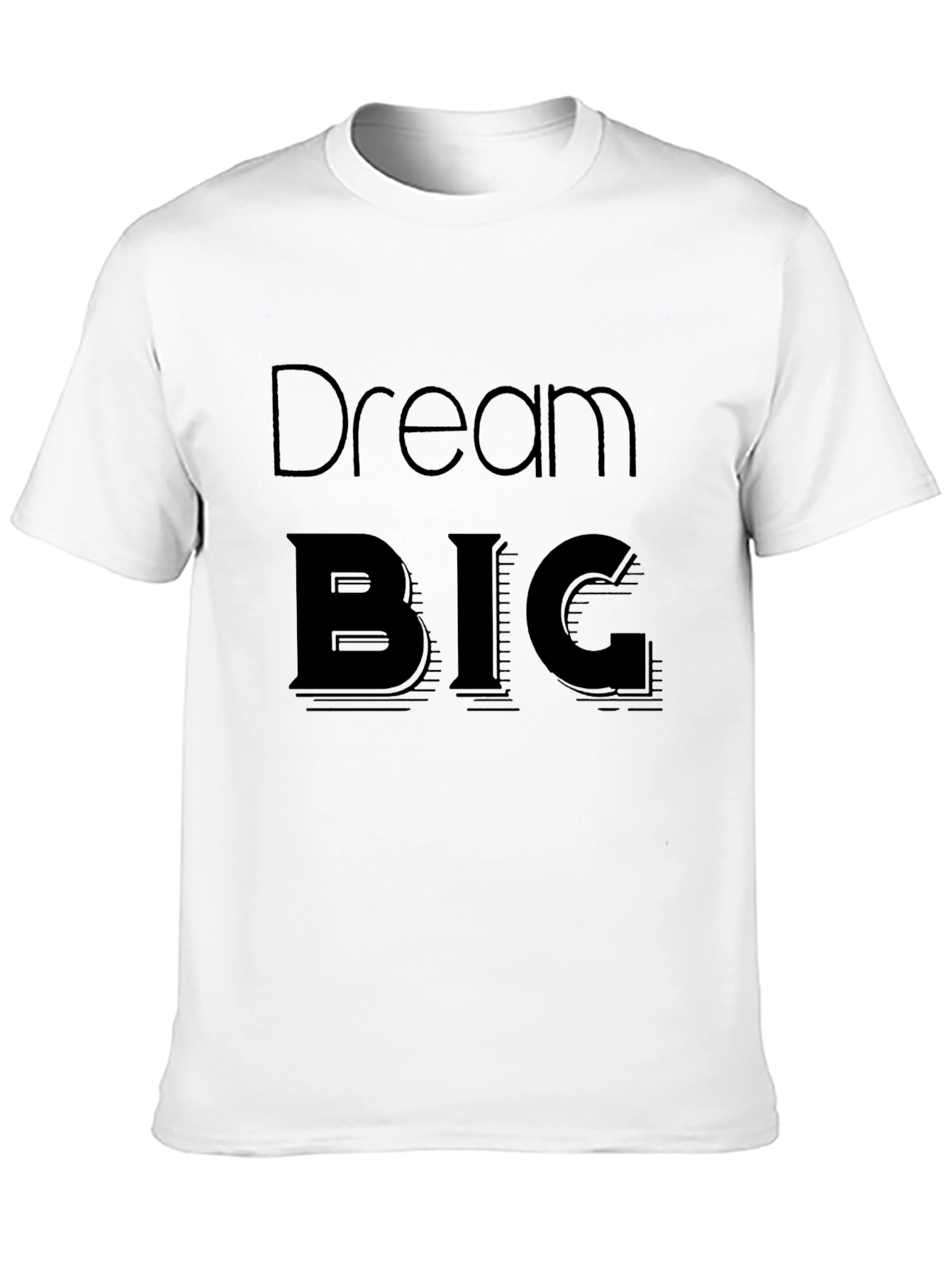 Dream BIG Black Graphic Tee - Motivational T-Shirt