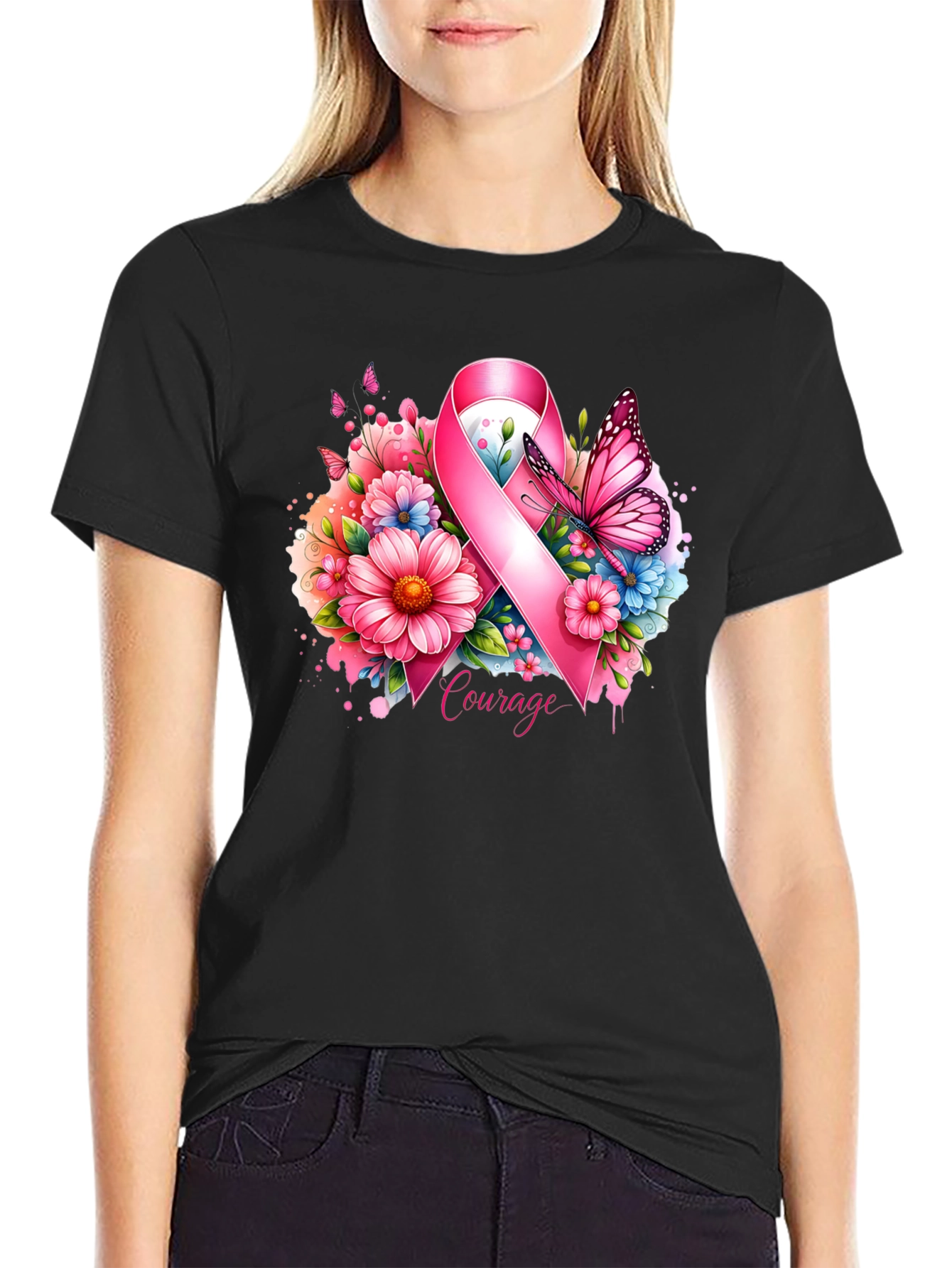 Courage Ribbon Graphic Tee