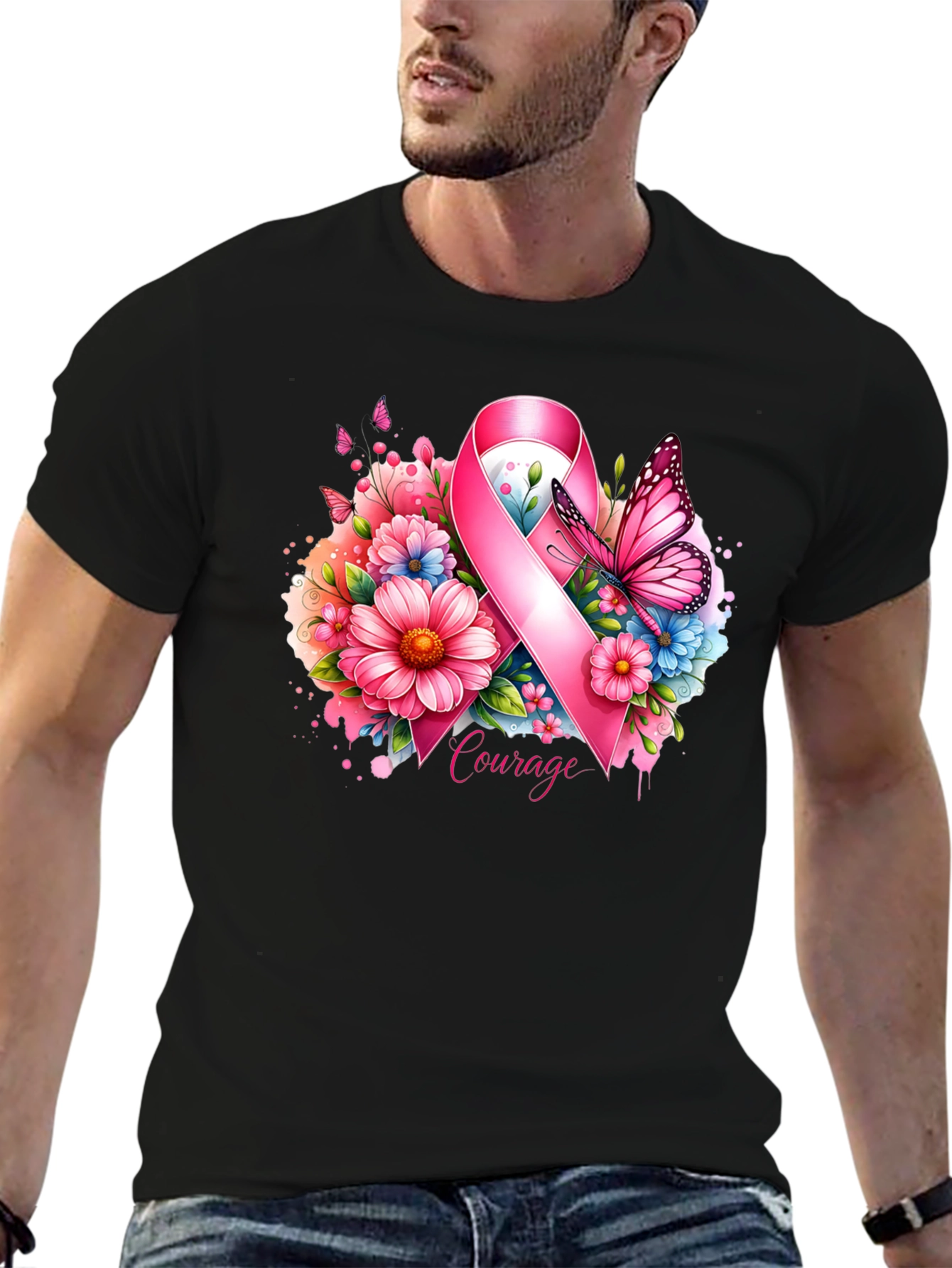 Courage Ribbon Graphic Tee
