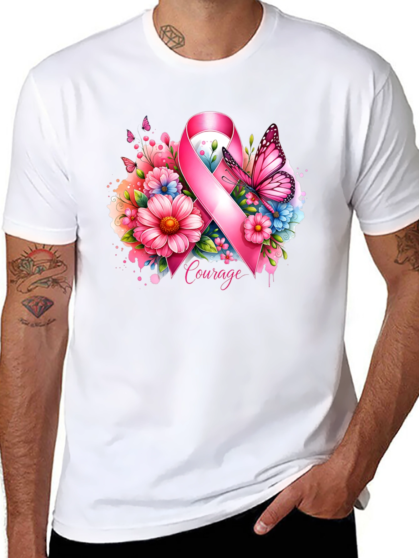 Courage Ribbon Graphic Tee