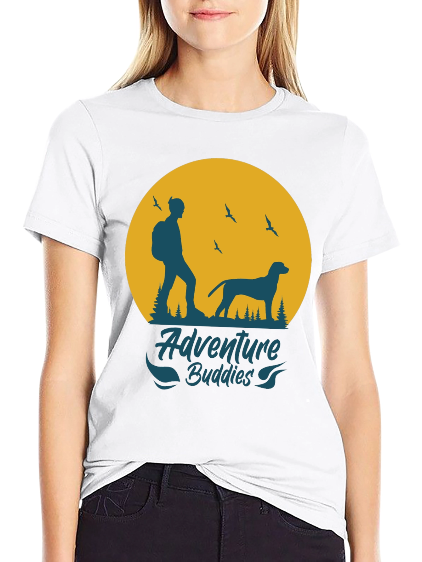 Adventure Buddies Graphic Tee - Mens Black T-Shirt