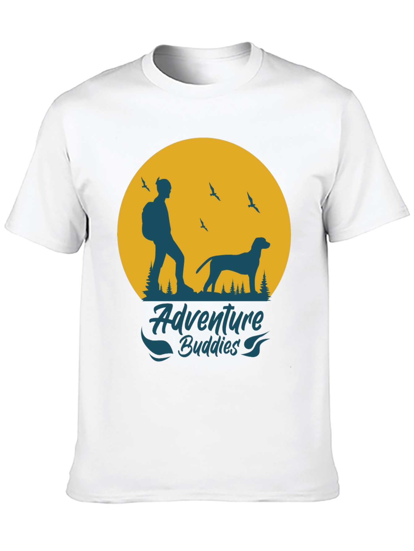 Adventure Buddies Graphic Tee - Mens Black T-Shirt